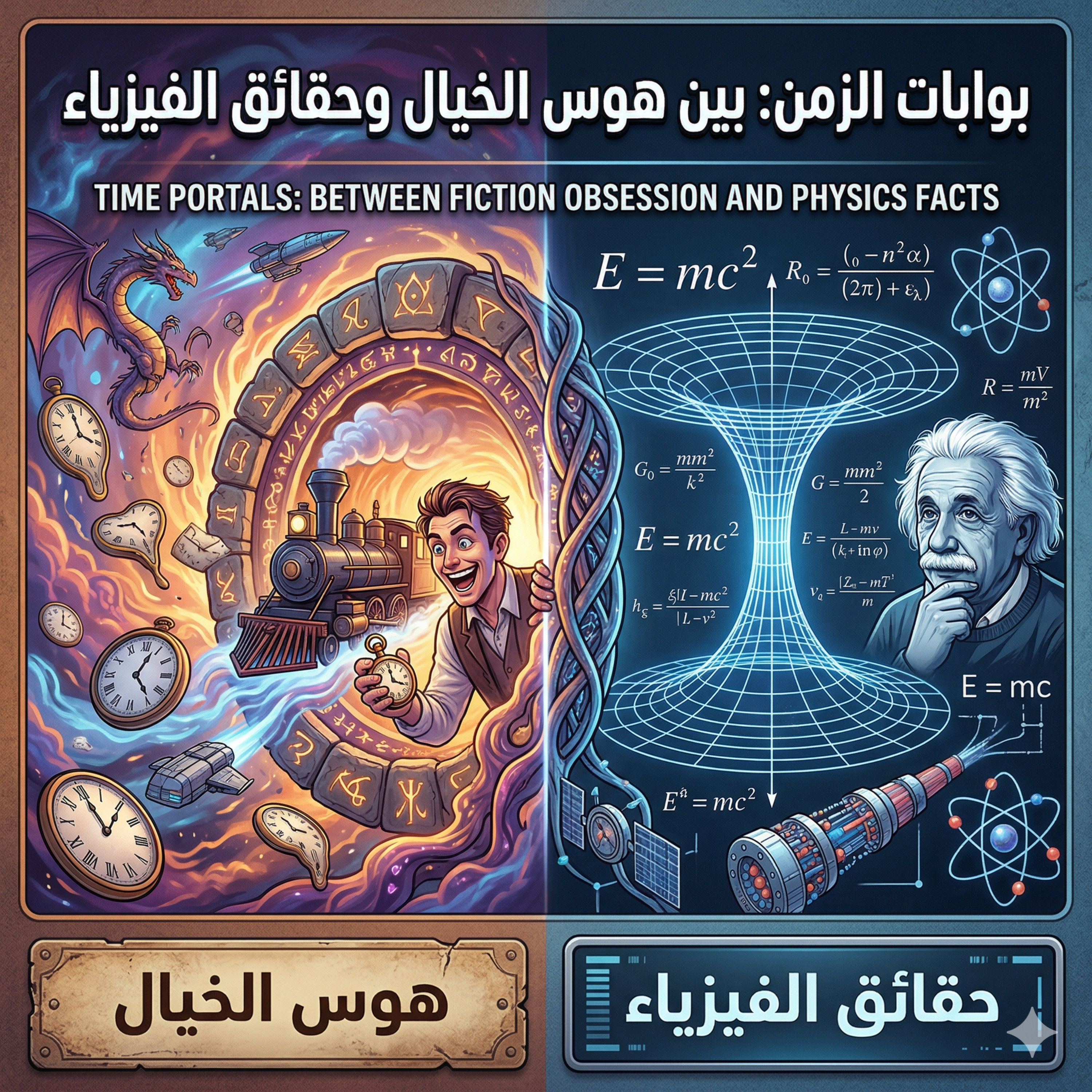 بوابات الزمن: بين هوس الخيال وحقائق الفيزياء episode artwork