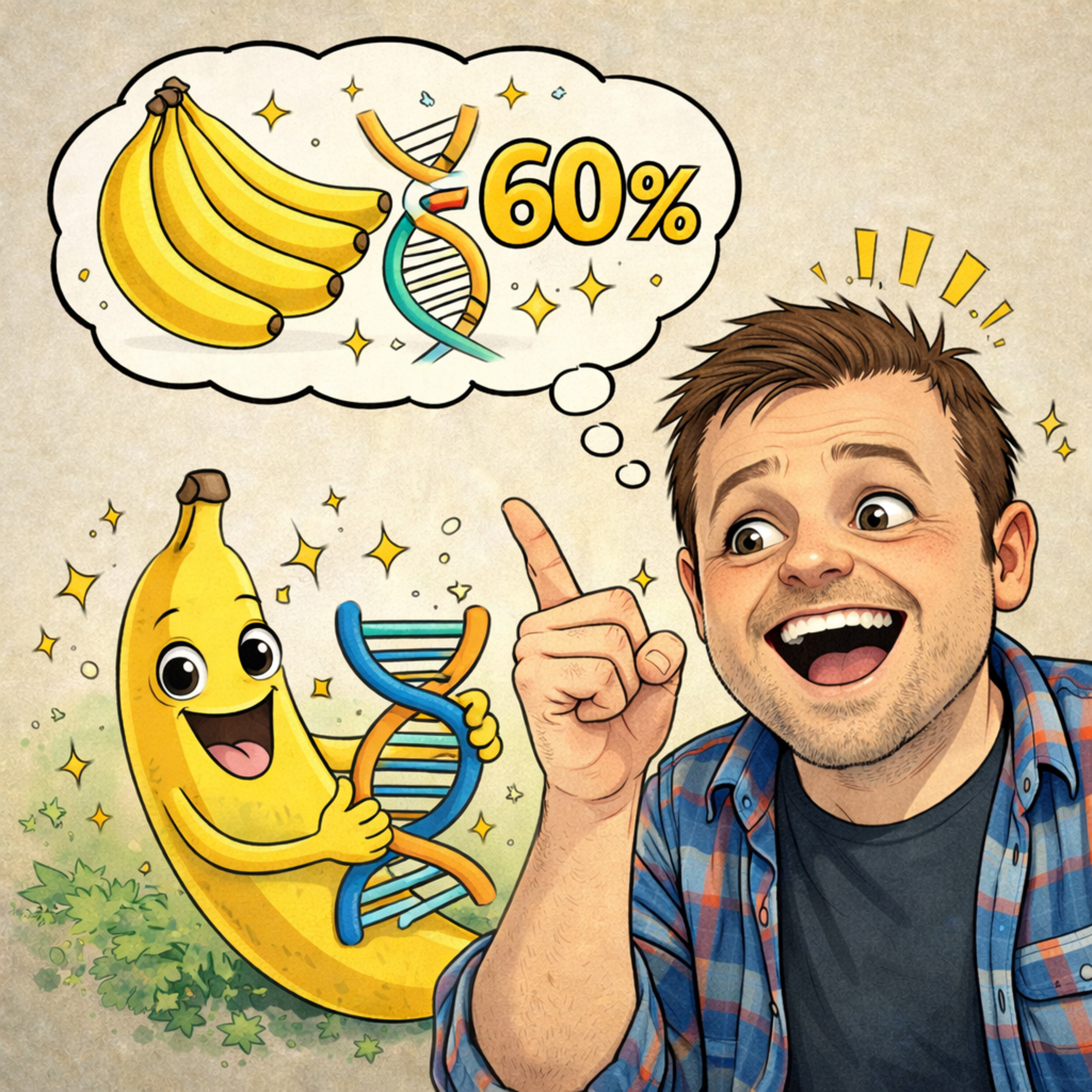 Fact#16 Du deler 60% DNA med en banan episode artwork