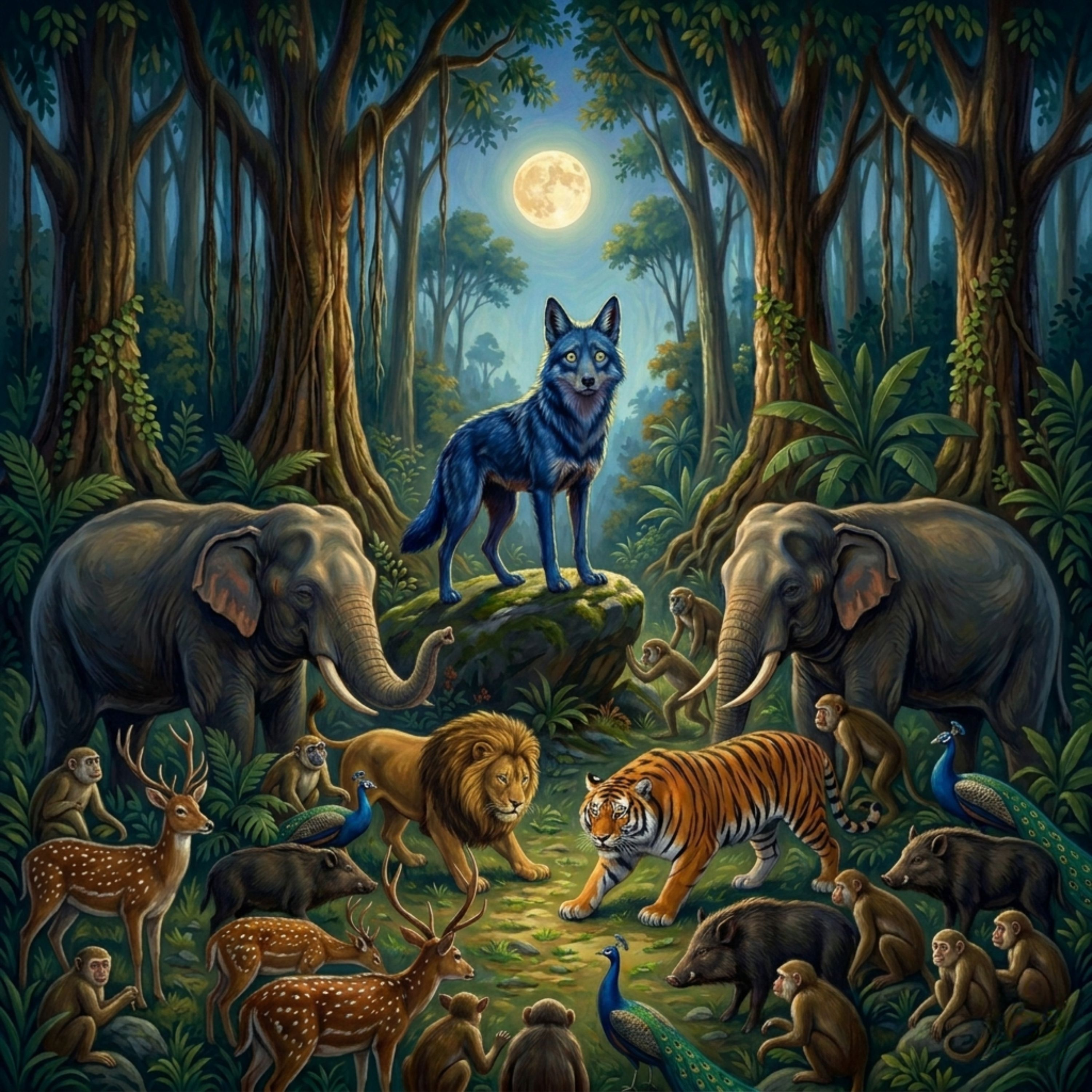 18: The Blue Jackal - A Panchatantra story about the moment the truth comes out. episode artwork