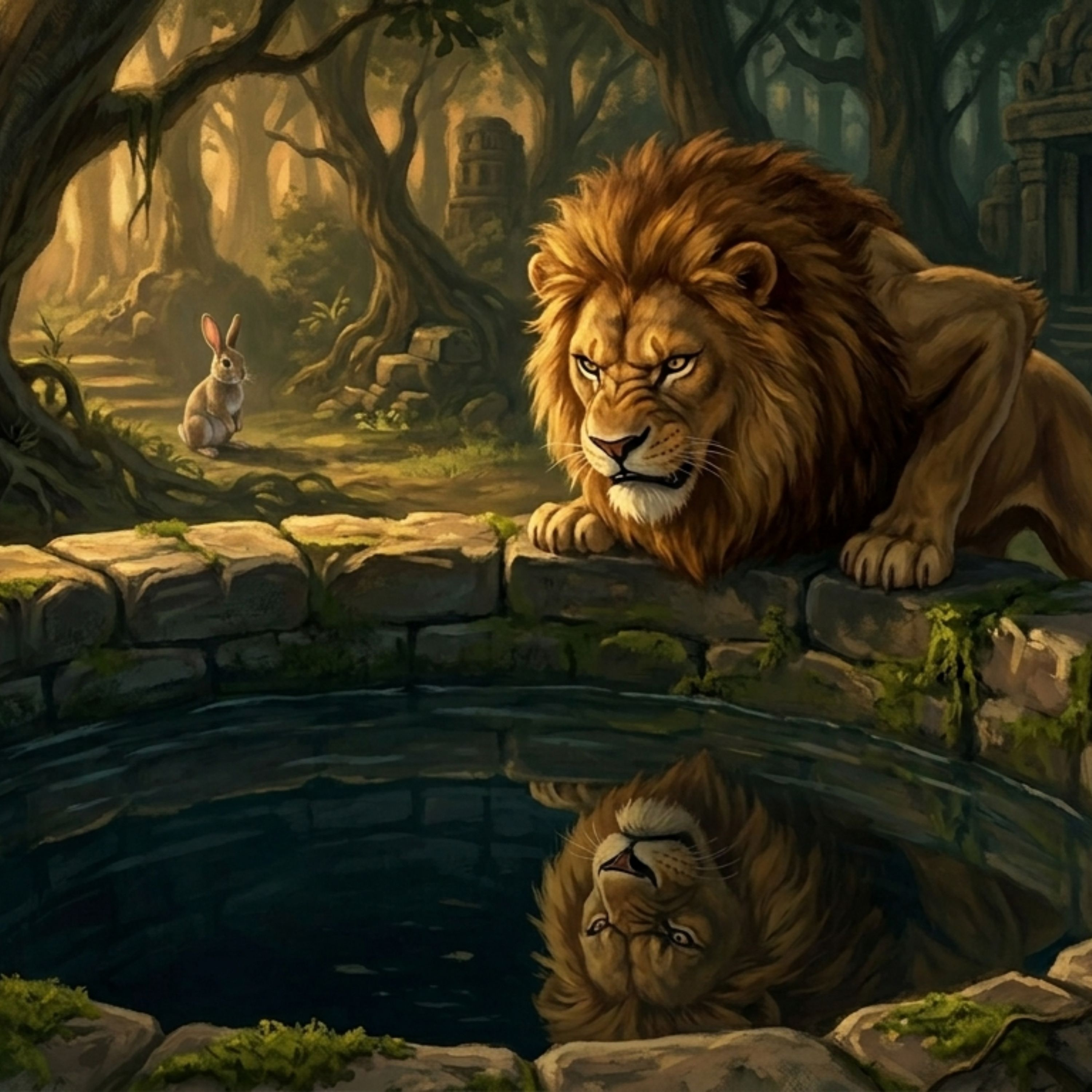 The Lion and the Rabbit - A Panchatantra Story About the Power of a Thinking Mind episode artwork
