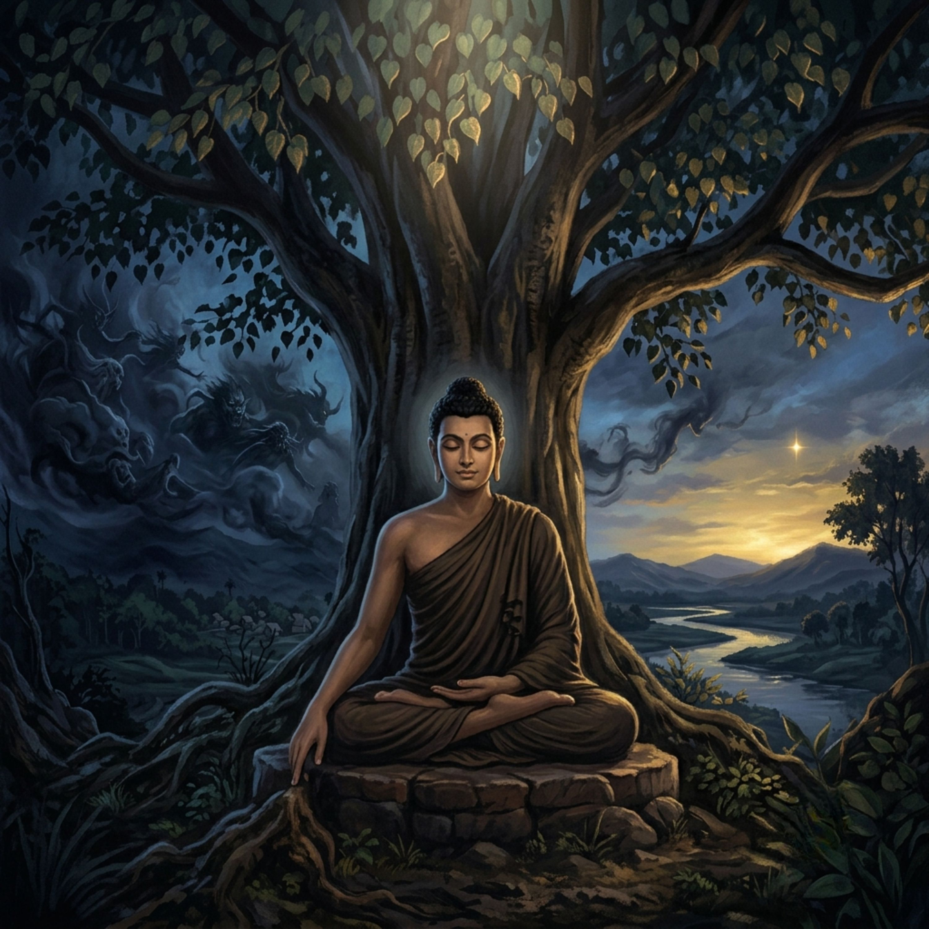 100: What the Buddha Discovered the Night He Sat Under the Bodhi Tree episode artwork
