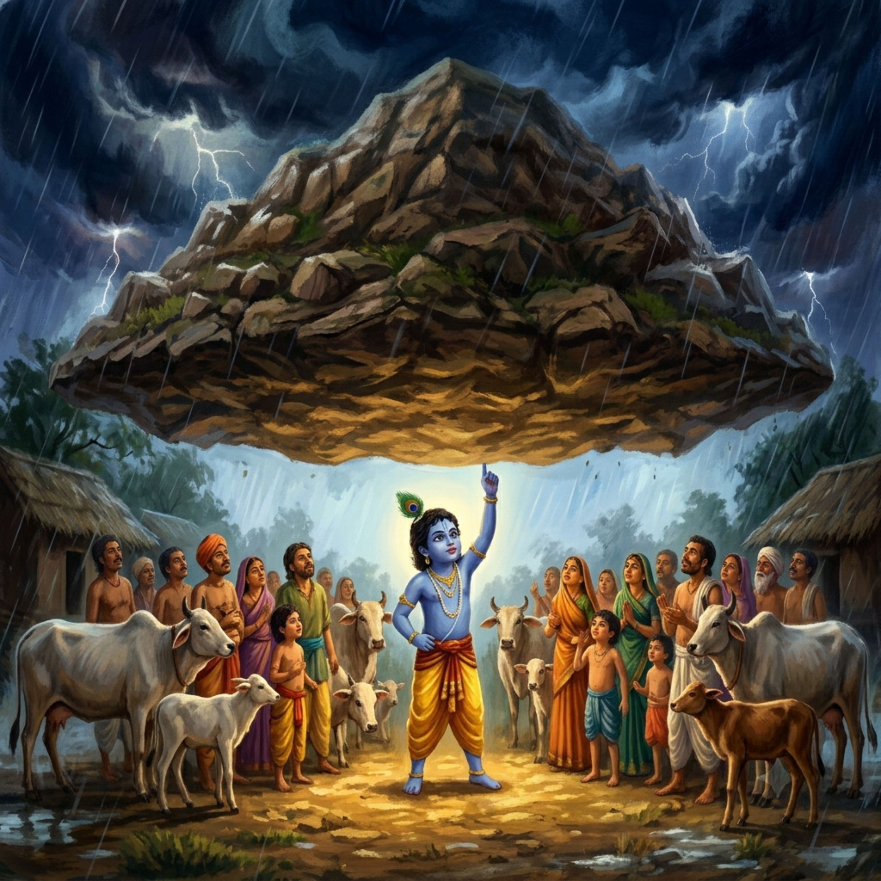 104: Govardhan - Krishna Lifts a Mountain on One Finger episode artwork