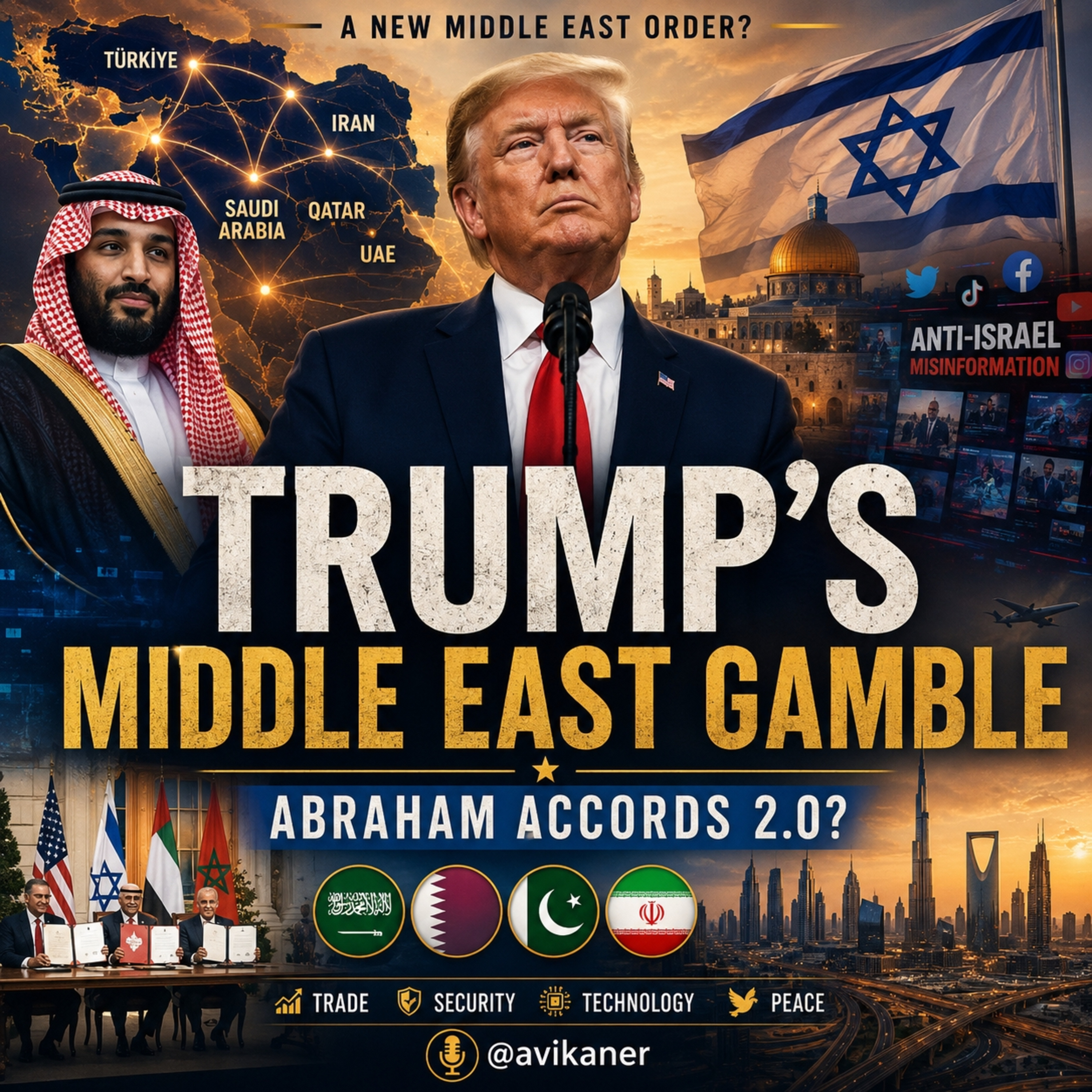 Trump’s Middle East Gamble: Iran, Saudi Arabia, and the Abraham Accords episode artwork