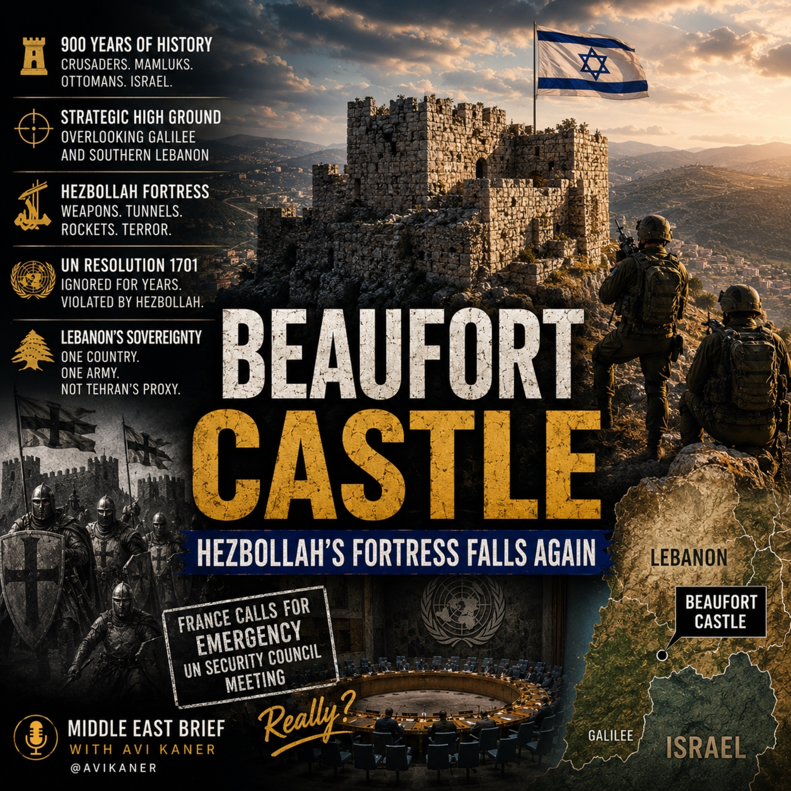 Beaufort Castle: Hezbollah's Fortress Falls Again episode artwork