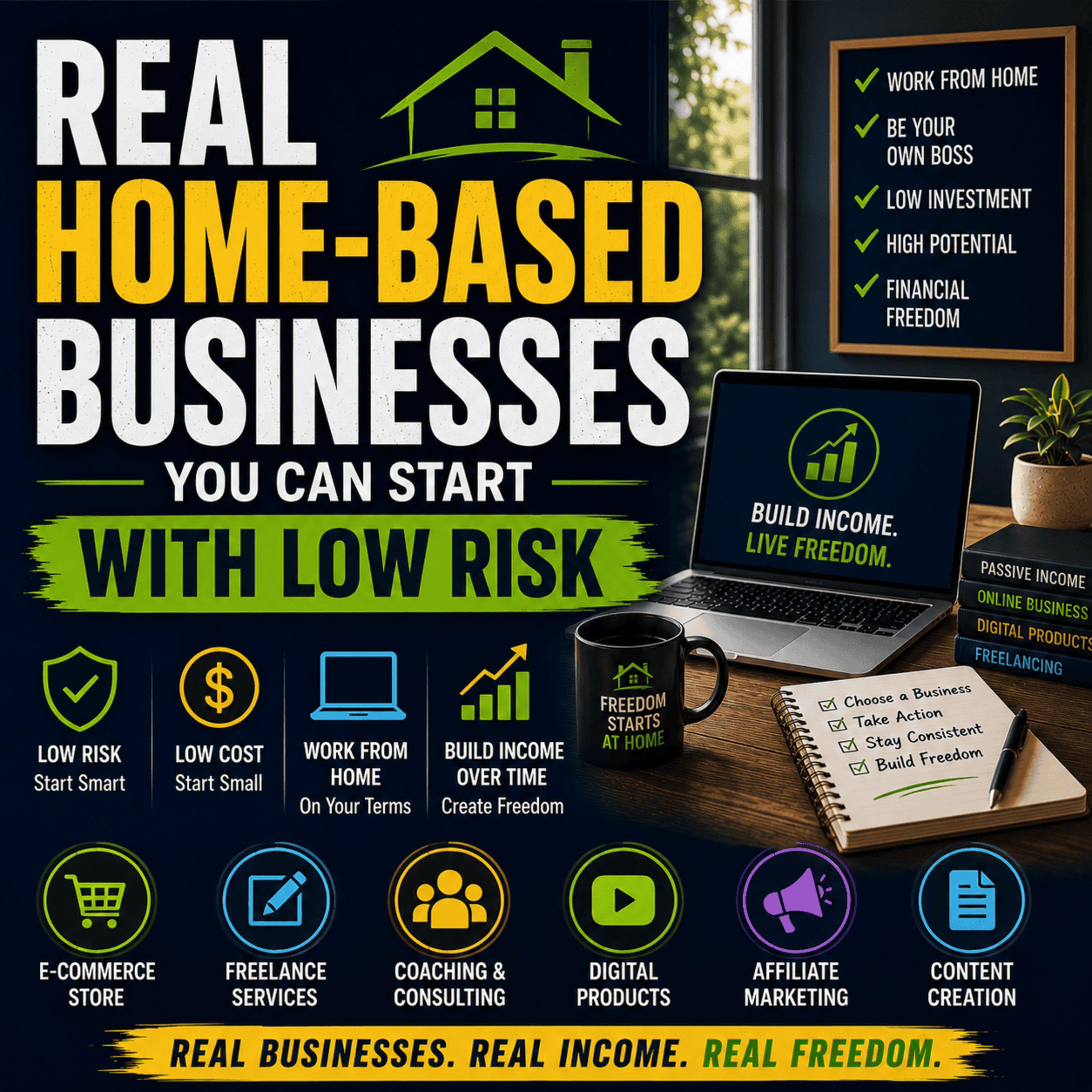 Real Home-Based Businesses You Can Start With Low Risk episode artwork