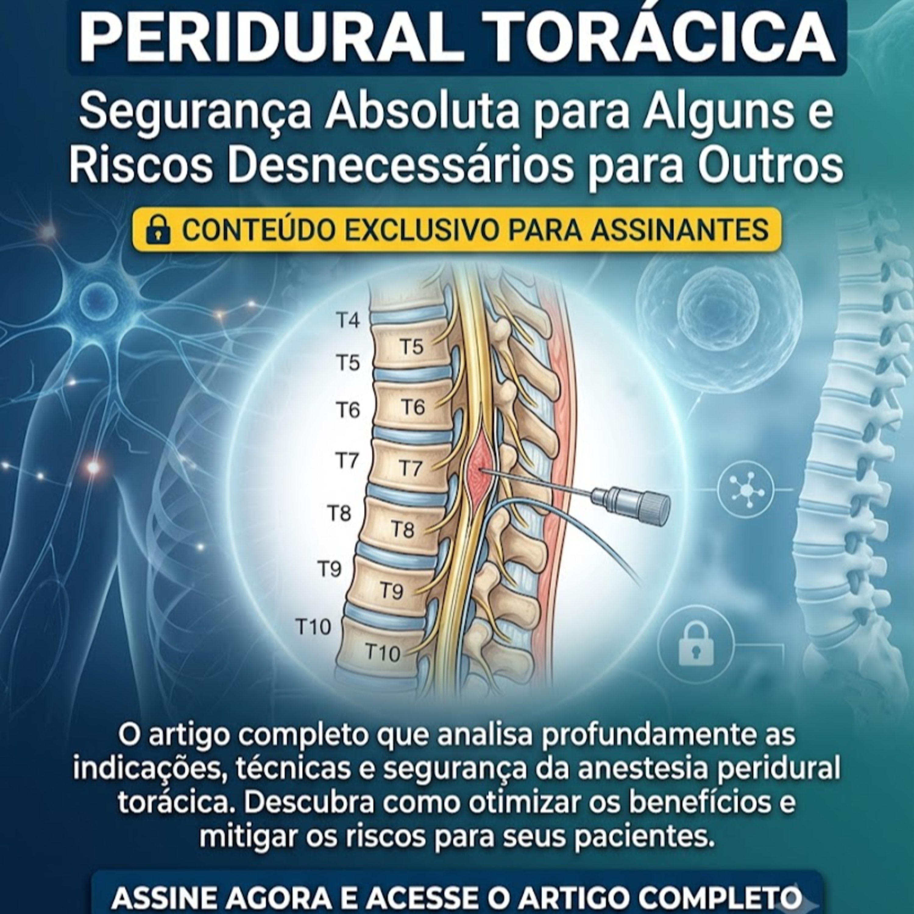 Peridural Torácica – Segurança Absoluta para Alguns e Riscos Desnecessários para Outros episode artwork