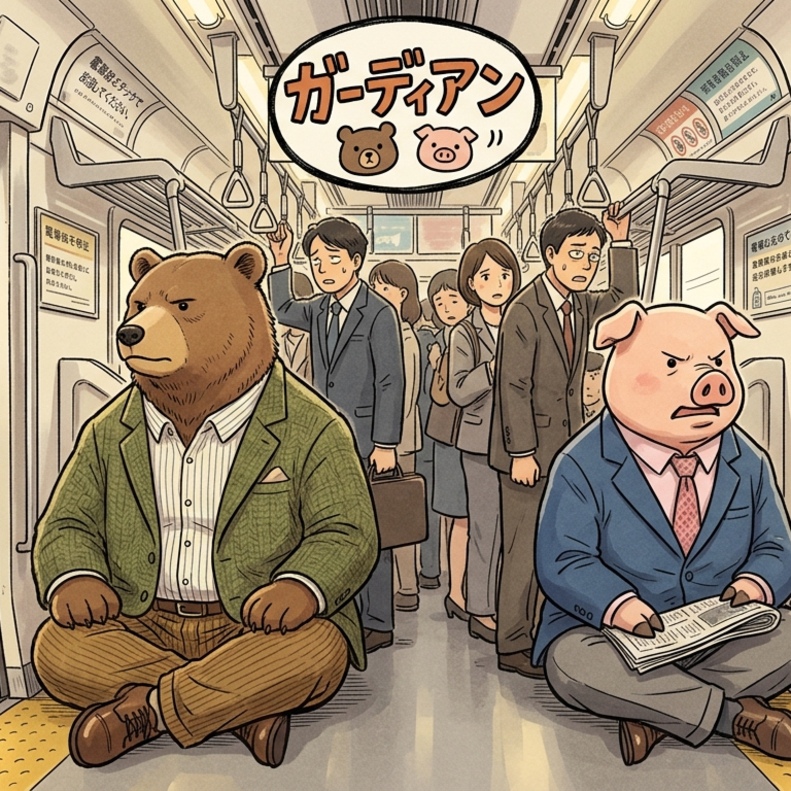 9話目：「満員電車の狛犬、クマとプーの護衛術」 episode artwork