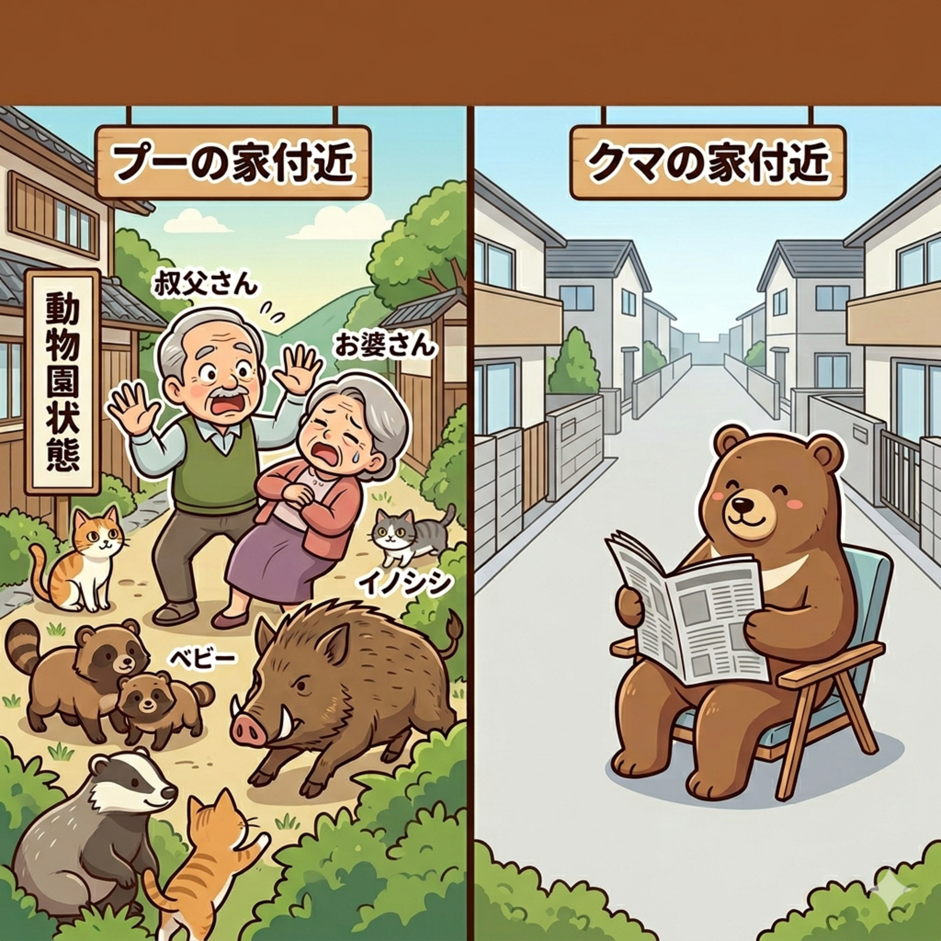 17話目：【怪奇】隣町なのに？プーの住んでる町ではイノシシやベビーが出現する、一方クマの家は虚無 episode artwork