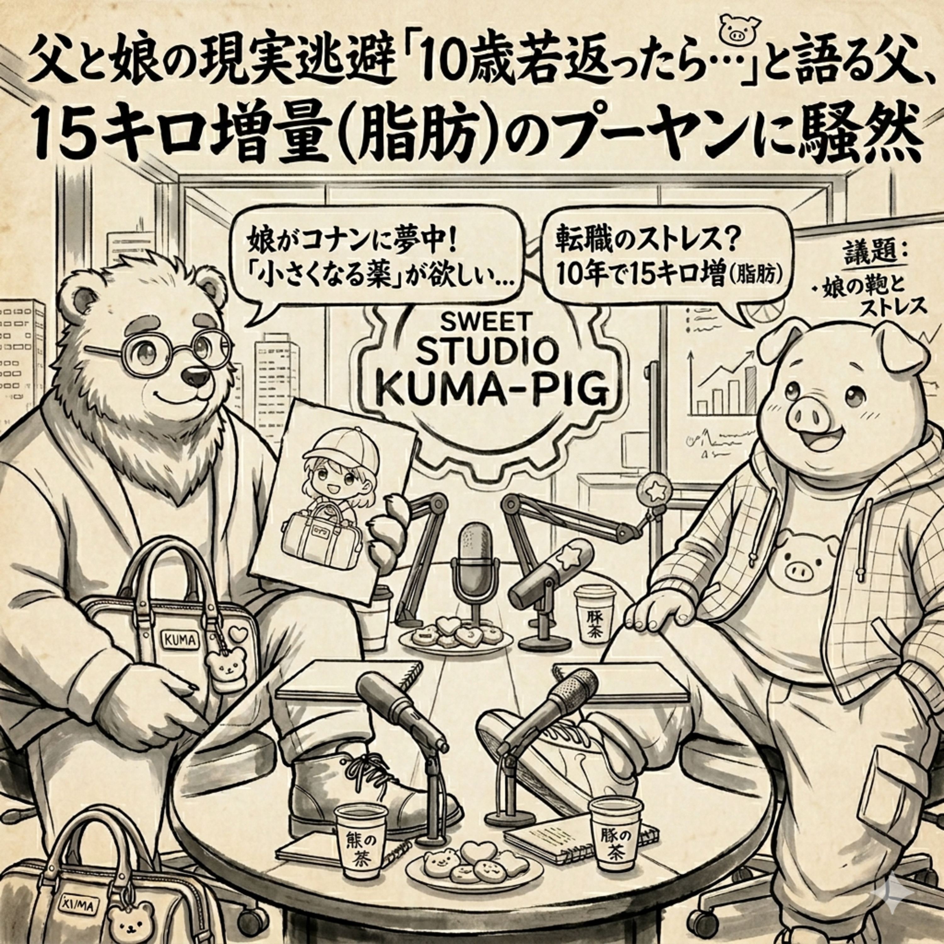 23話目：【APTX4869】「若返りたい」と願う父（クマっちゃん）と、10年で15kg育った（プーヤン）の悲哀 episode artwork