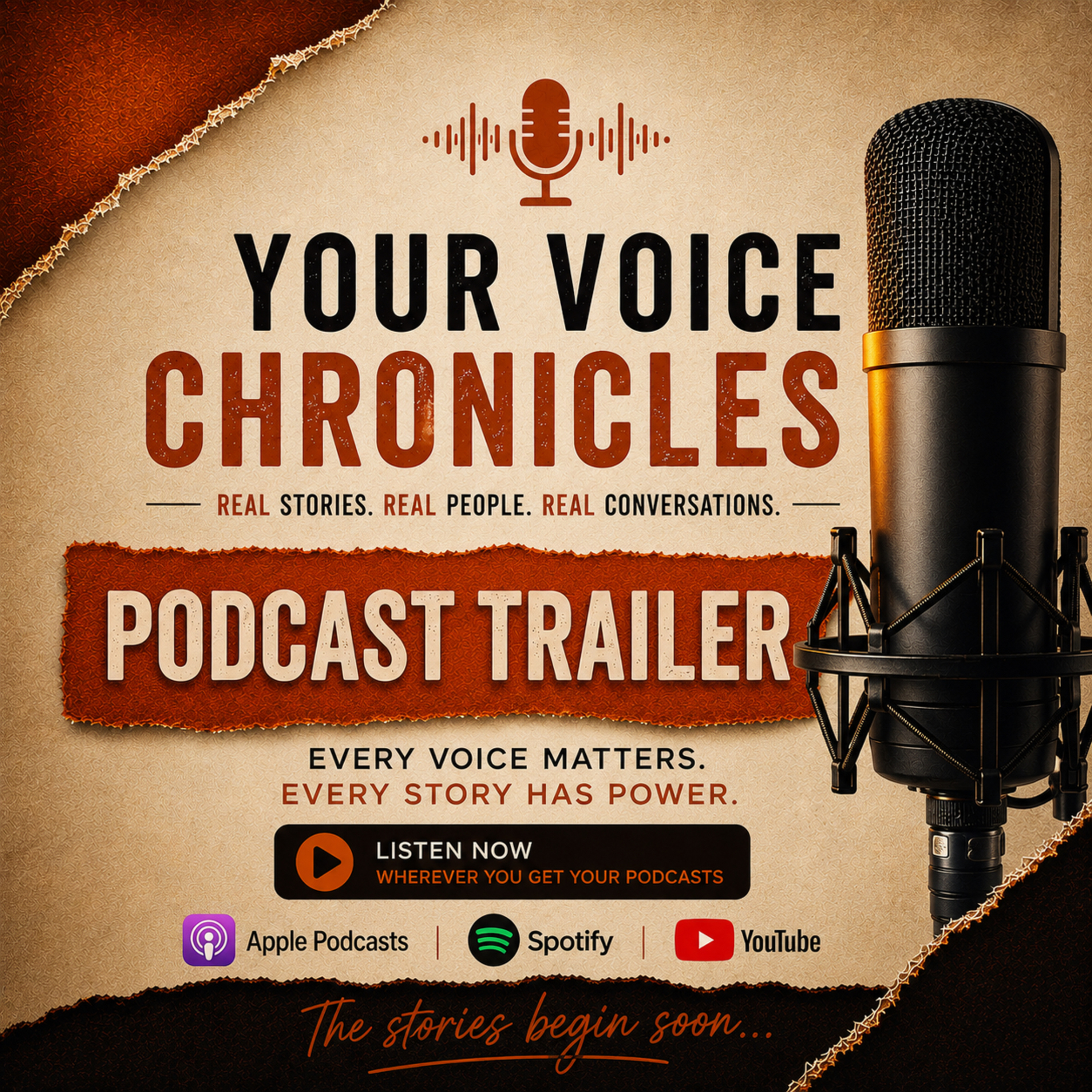 Welcome to Your Voice Chronicles | Official Podcast Trailer episode artwork