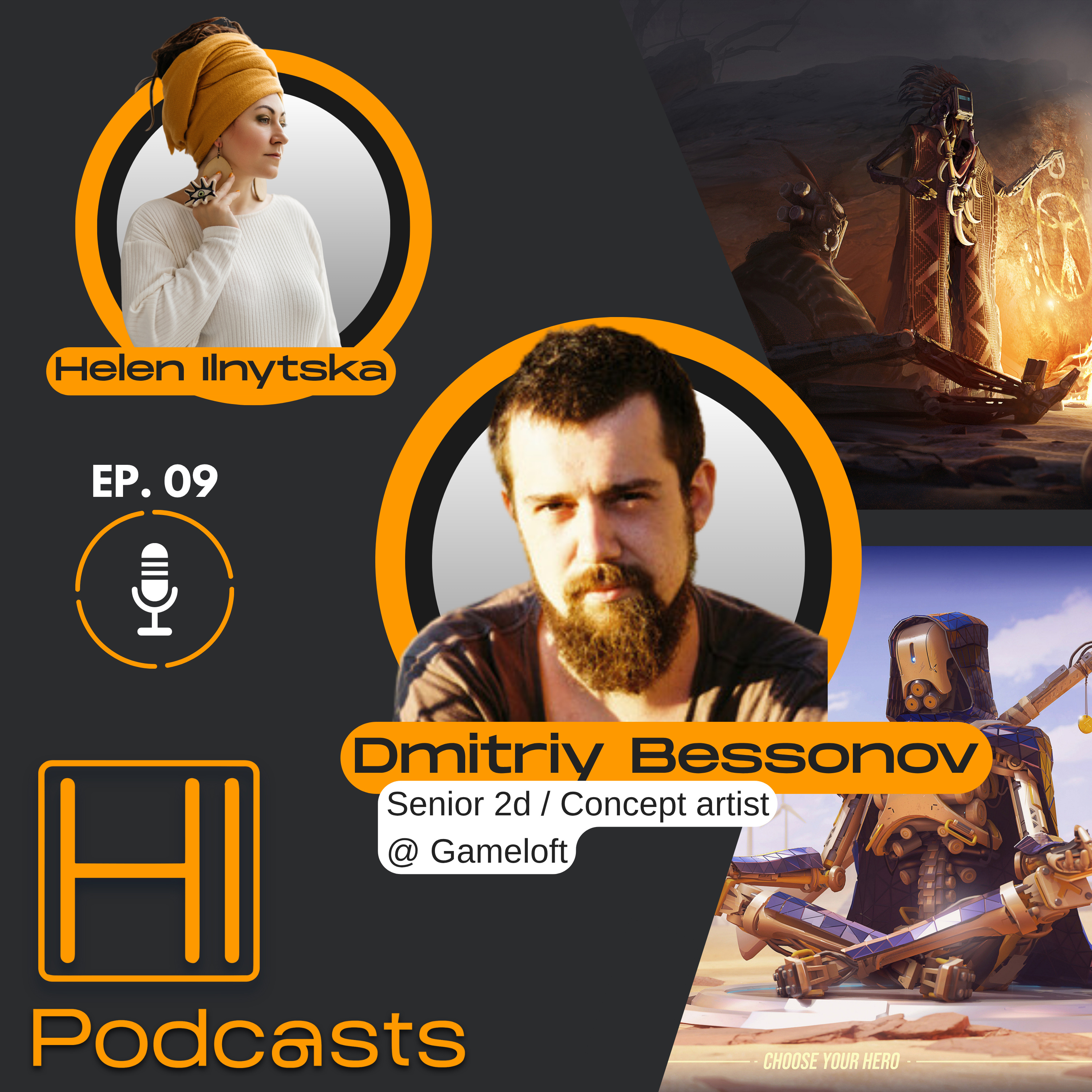 HI Podcasts #09 — Дмитро Бессонов / Dmitriy Bessonov — Мистецтво — це спільність, а не самотність episode artwork