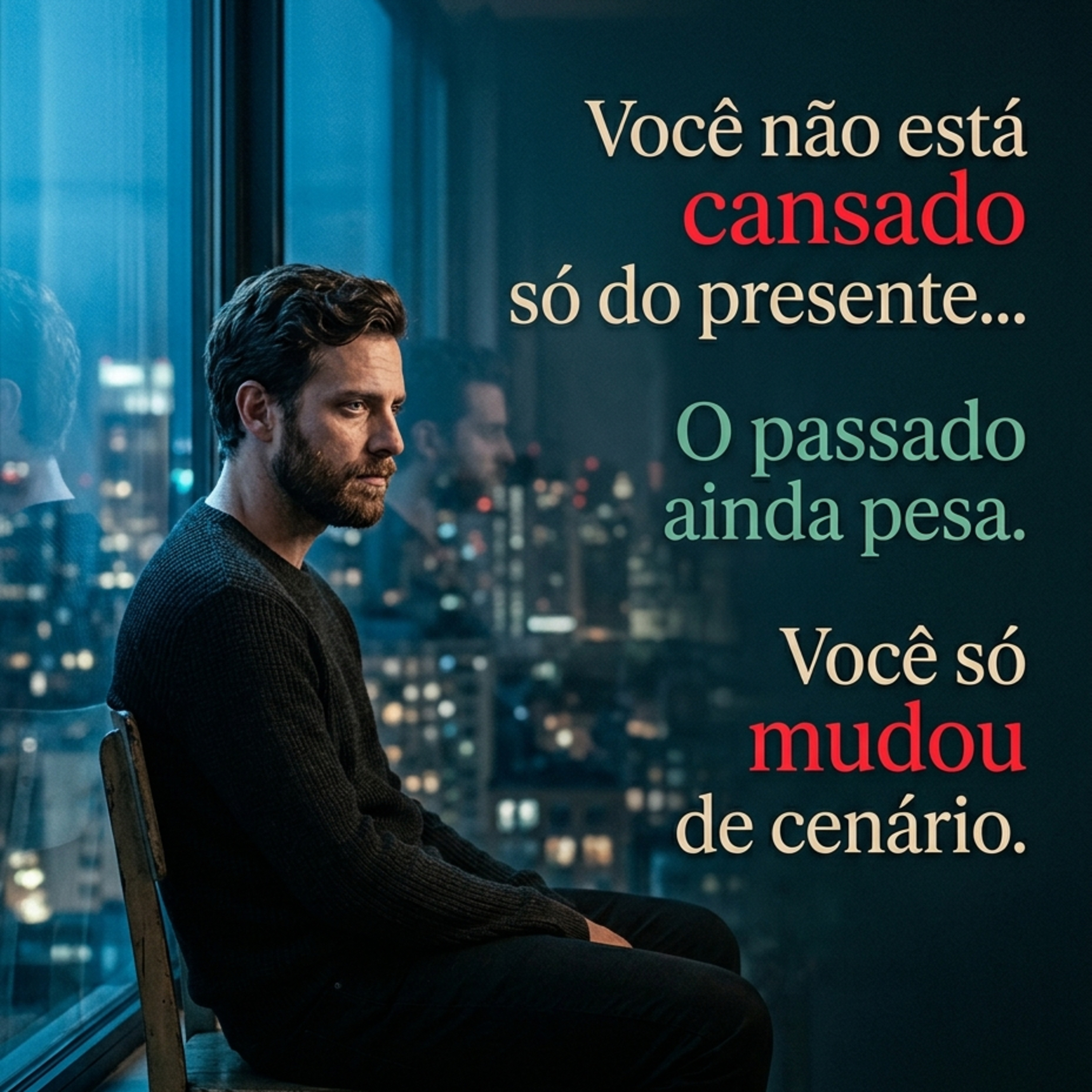 Você não está cansado só do presente…