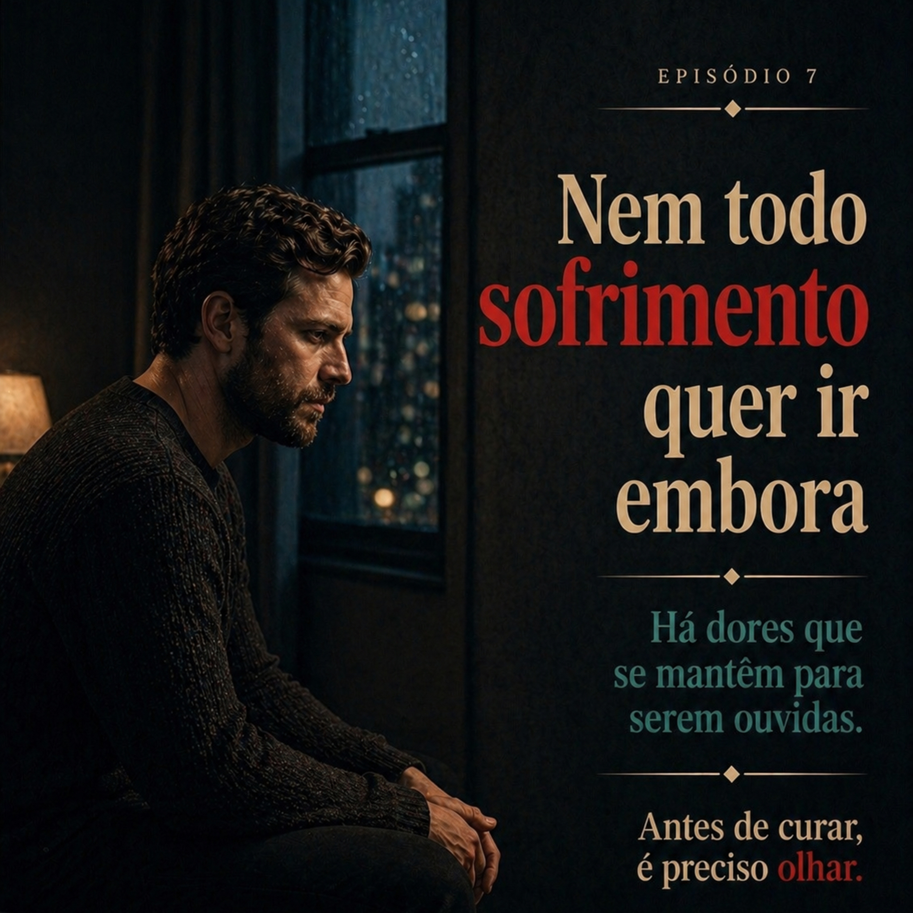 Nem todo sofrimento quer ir embora 