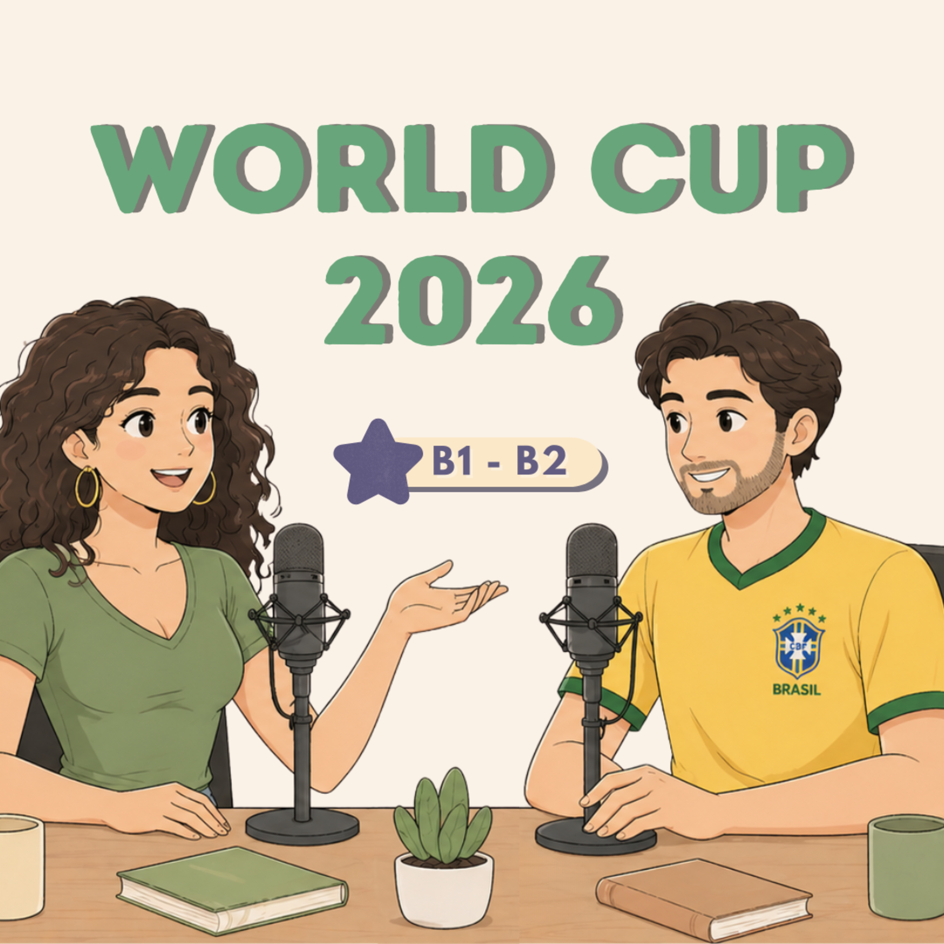 Are Brazilians crazy about the World Cup?⚽ | Brazilian Portuguese Podcast for Conversation Practice B1