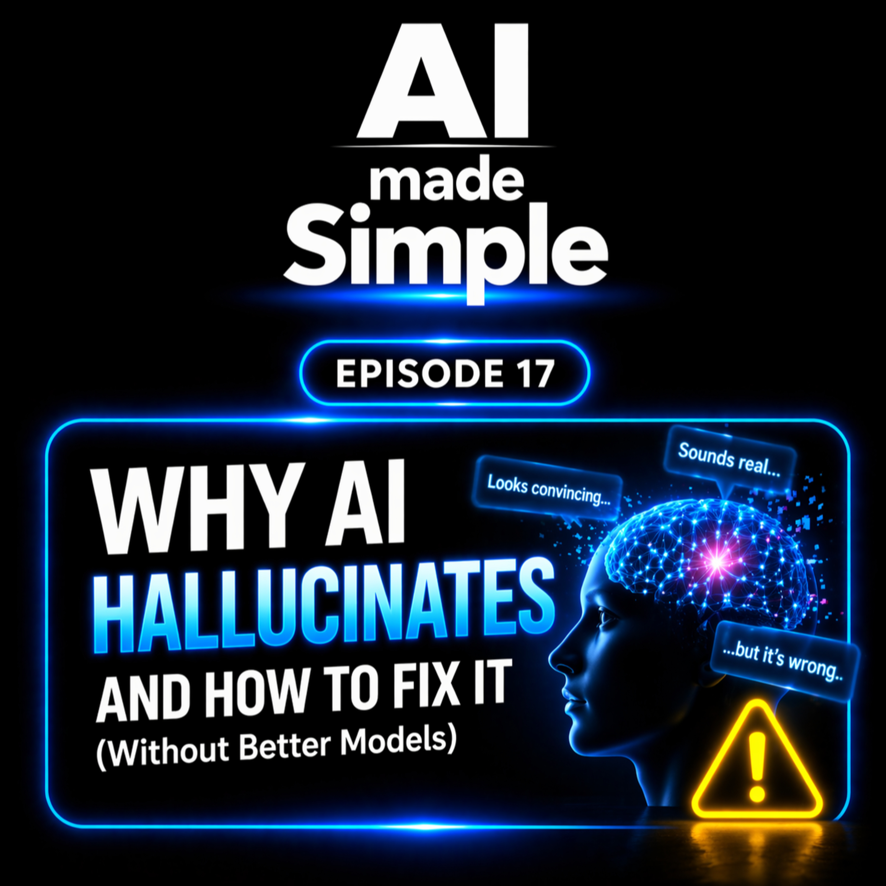 Episode 17 - Why AI Hallucinates — And How to Fix It (Without Better Models) episode artwork