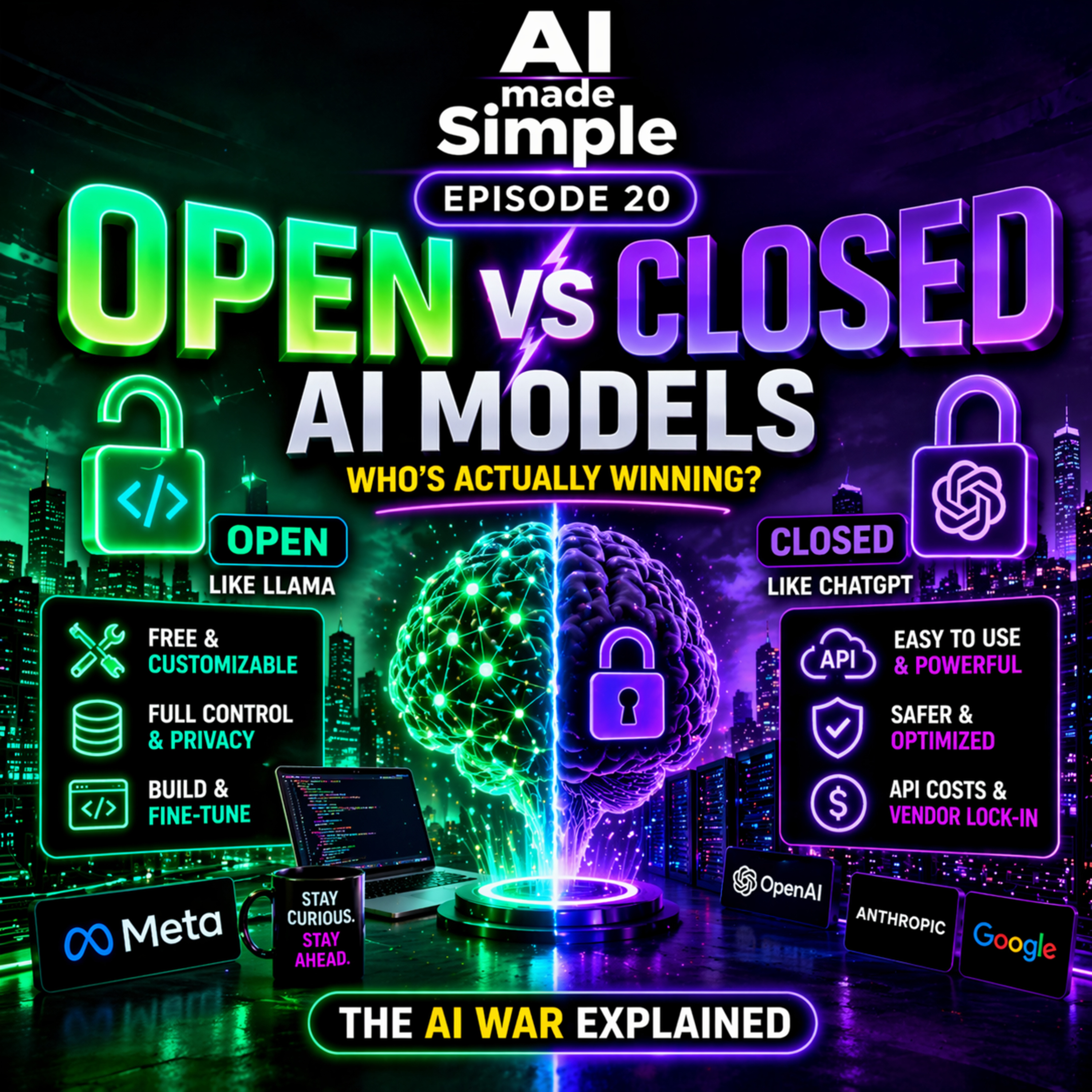 Episode 20 - Open vs Closed AI Models — Who’s Actually Winning? episode artwork