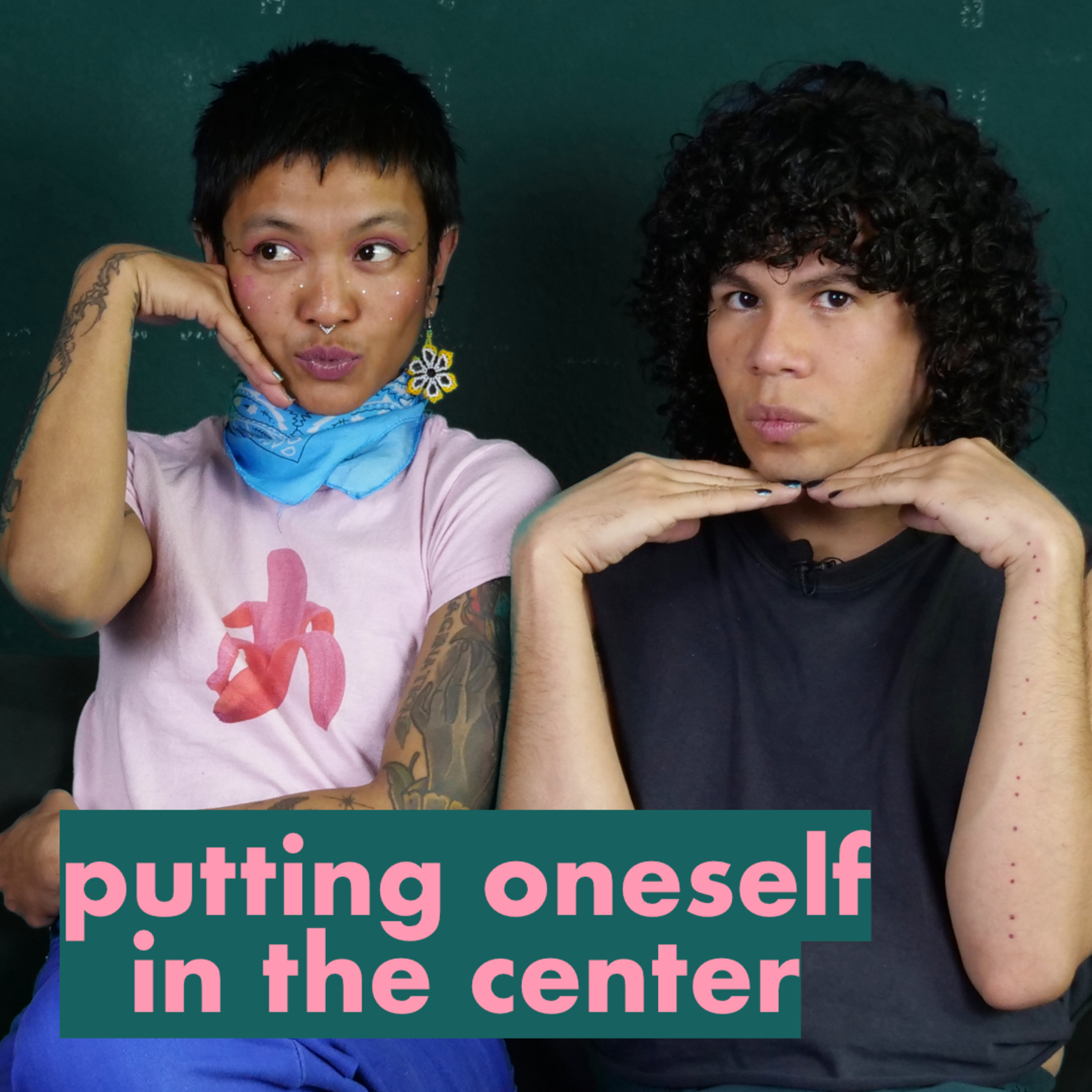 taking up space: queer visibility, self-referential artwork & cringe culture episode artwork