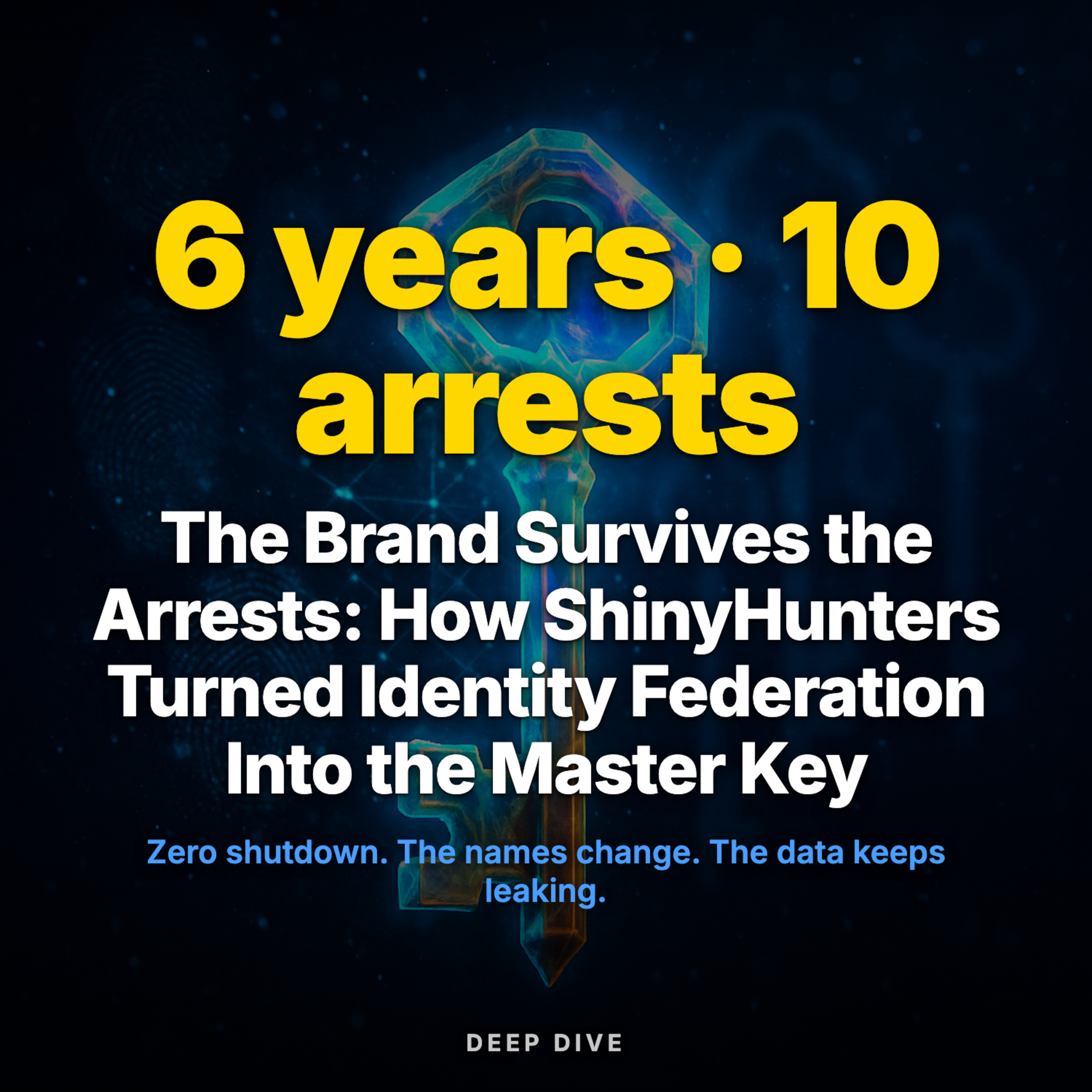 The Brand Survives the Arrests: How ShinyHunters Turned Identity Federation Into the Master Key episode artwork