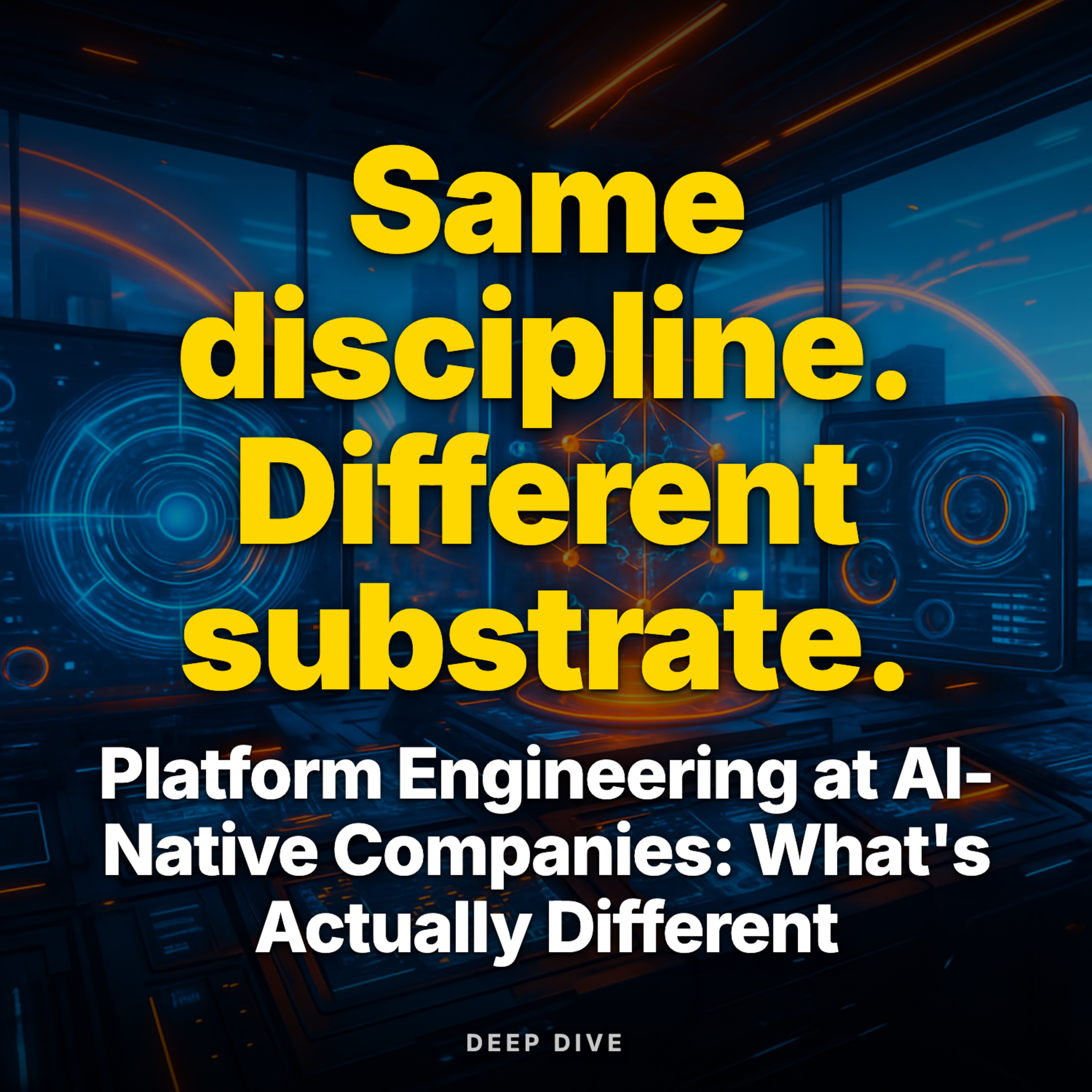 Platform Engineering at AI-Native Companies: What's Actually Different episode artwork