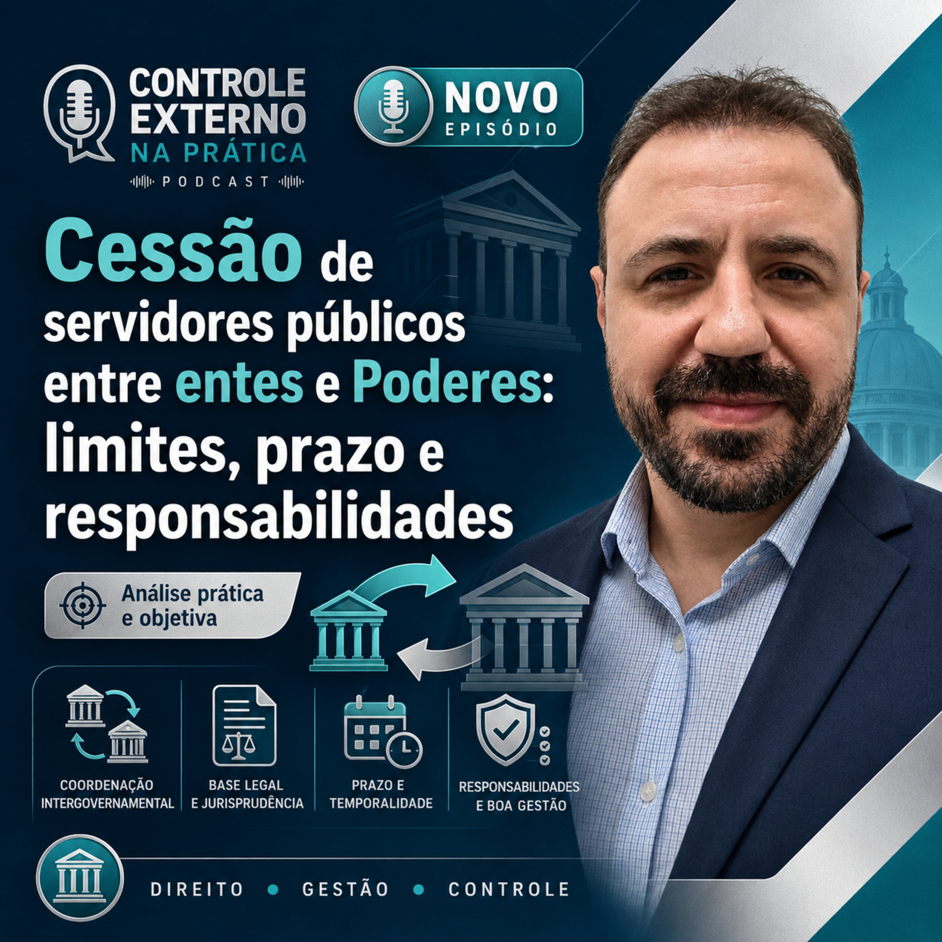 Cessão de servidores públicos entre entes e Poderes: limites, prazo e responsabilidades episode artwork
