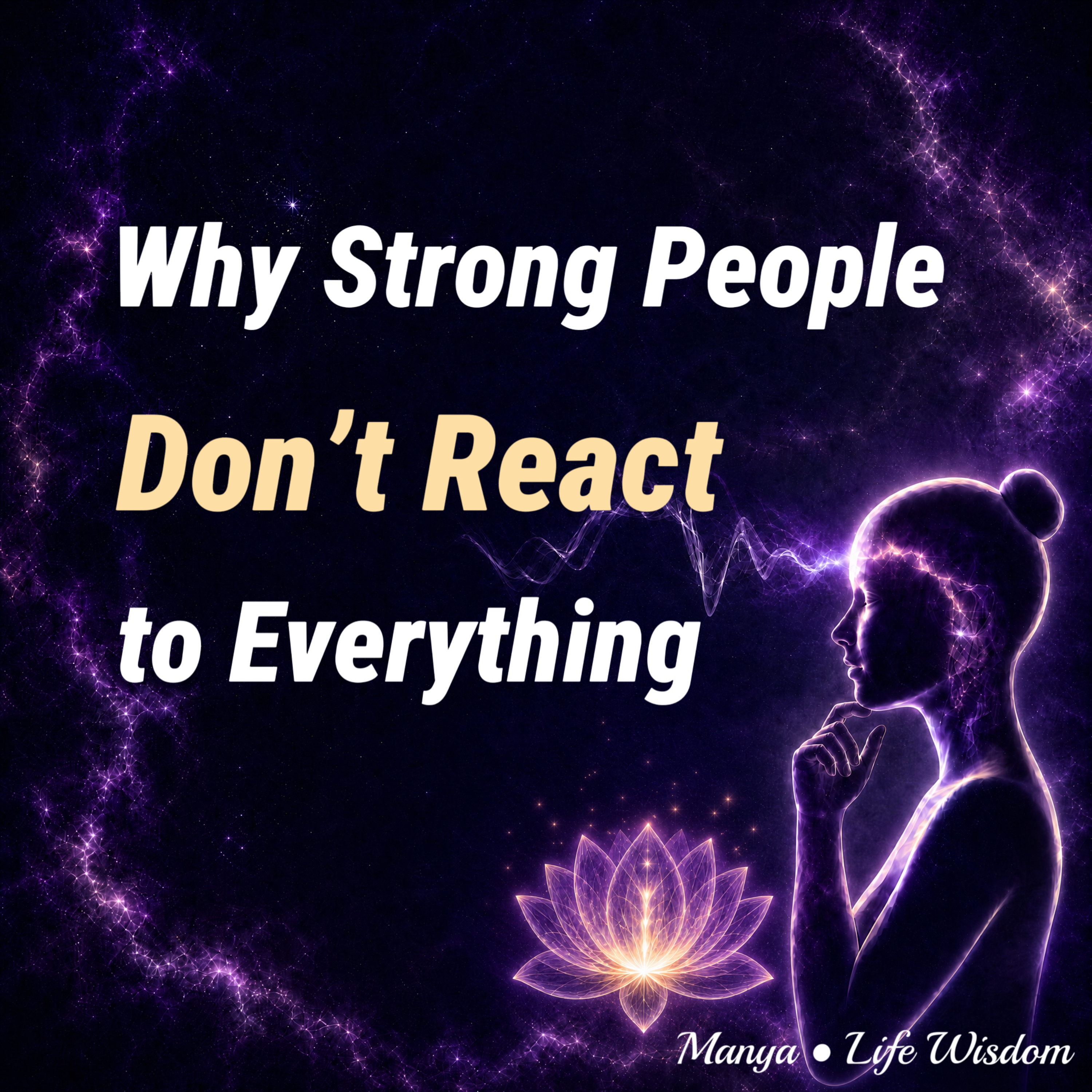 Why Strong People Don’t React to everything｜How to Stay Calm Around Difficult People episode artwork