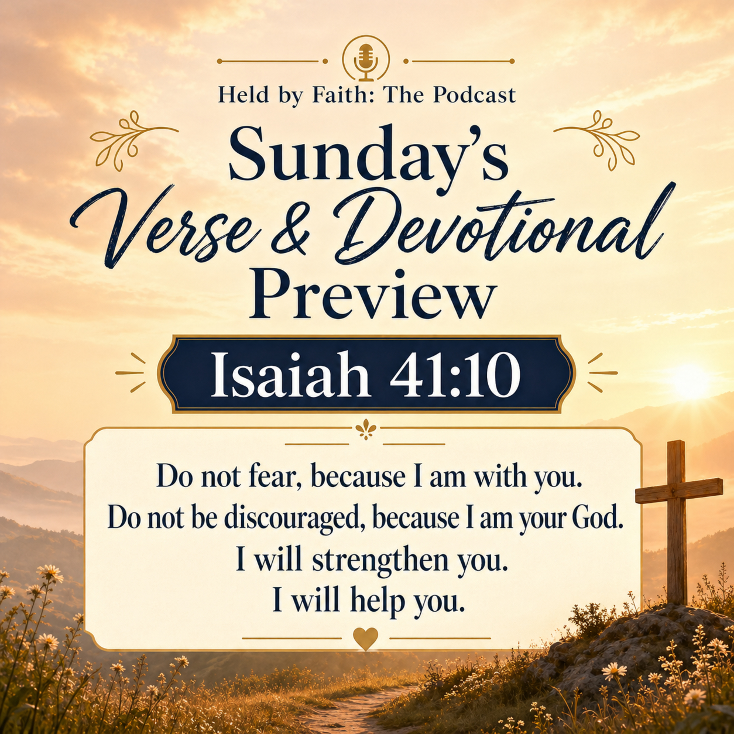 Sunday’s Verse and Devotional Preview | Isaiah 41:10 episode artwork