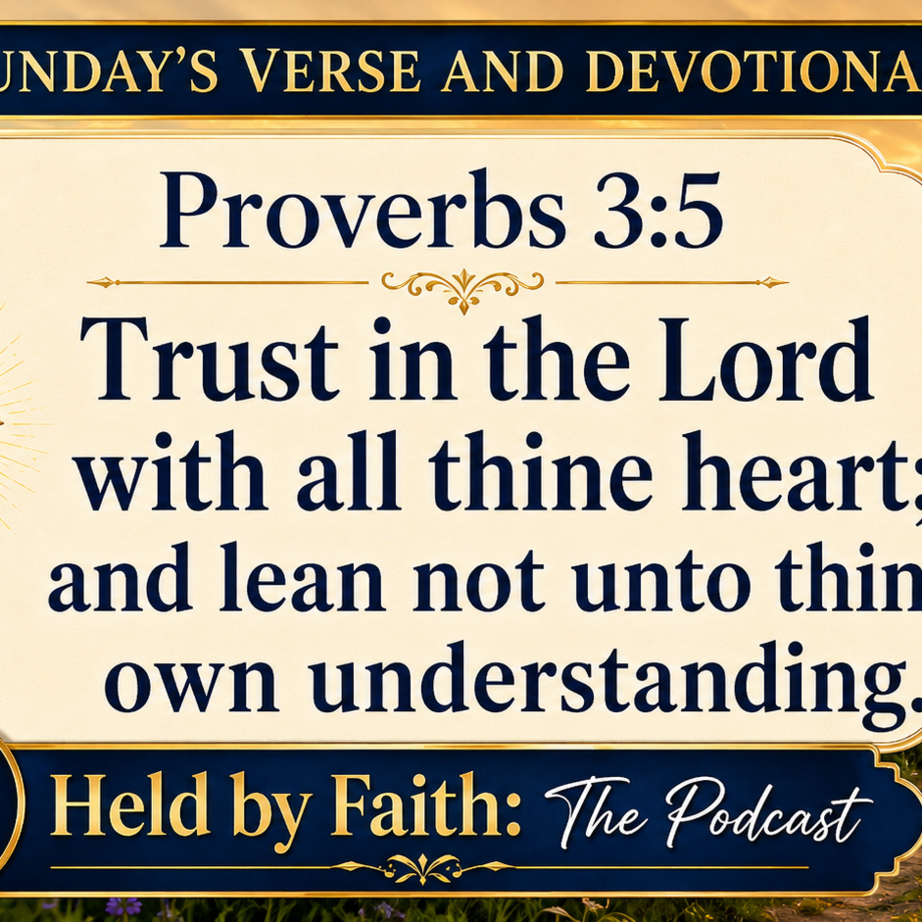 Sunday’s Verse and Devotional | Proverbs 3:5 episode artwork