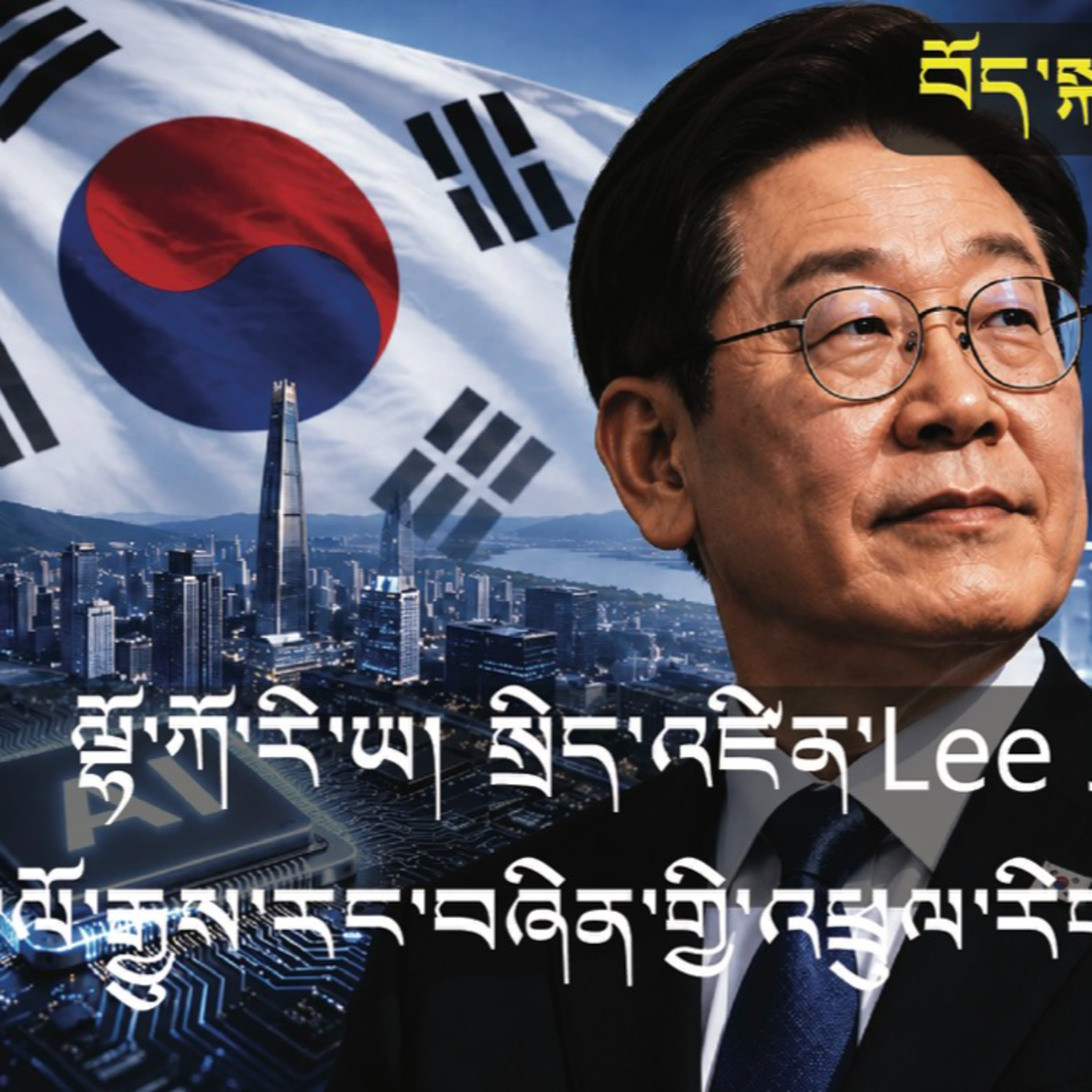 ལྷོ་ཀོ་རི་ཡ། སྲིད་འཛིན་Lee Jae myung གི་ལོ་རྒྱུས་རང་བཞིན་གྱི་འཕྲུལ་རིགས་མདུན་སྐྱོད་སྐོར།་༼news in Tibetan༽ episode artwork
