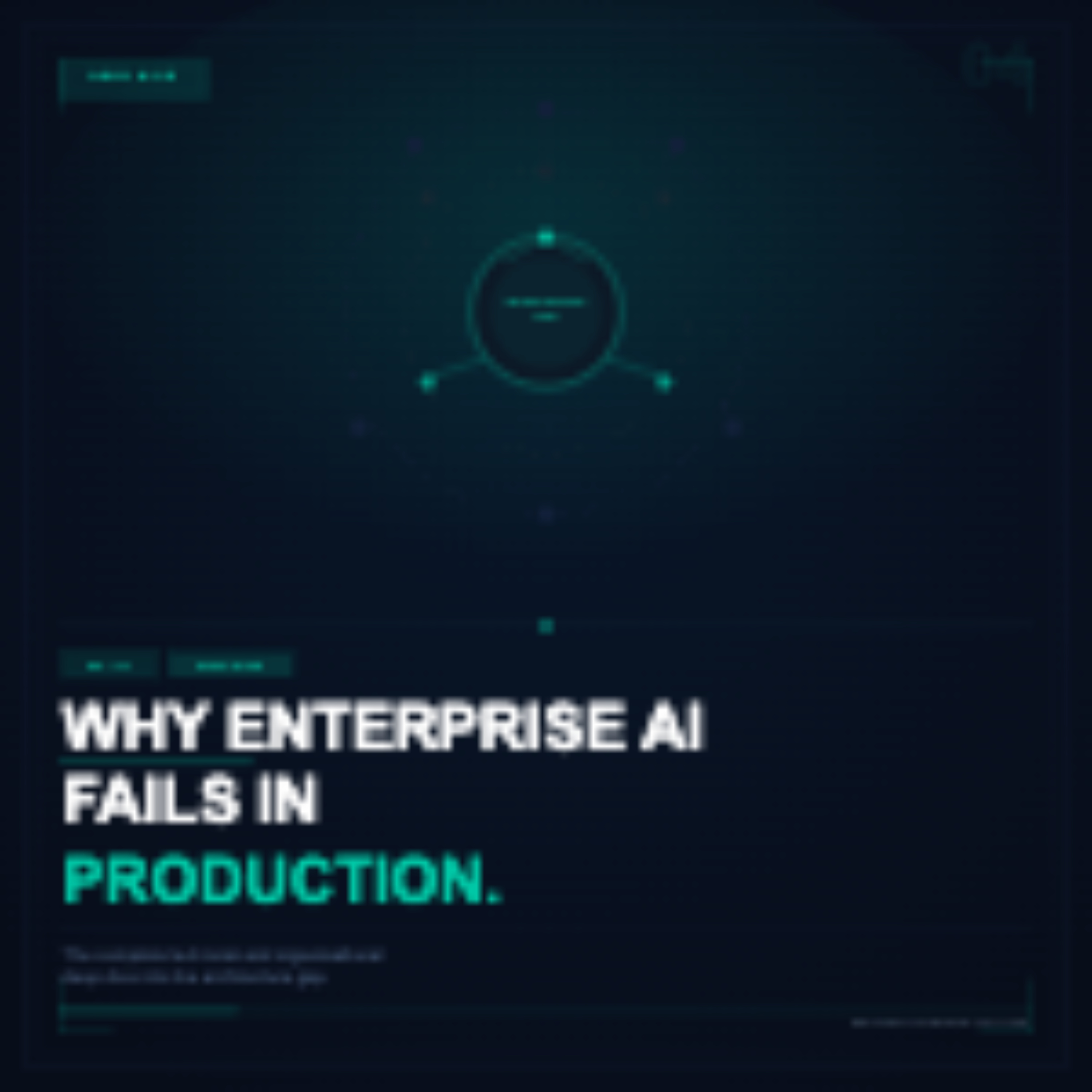 Series 10 - Deep Dive: Why Enterprise AI Fails in Production: The Complete Technical and Organisational Deep Dive Into the Architecture Gap episode artwork