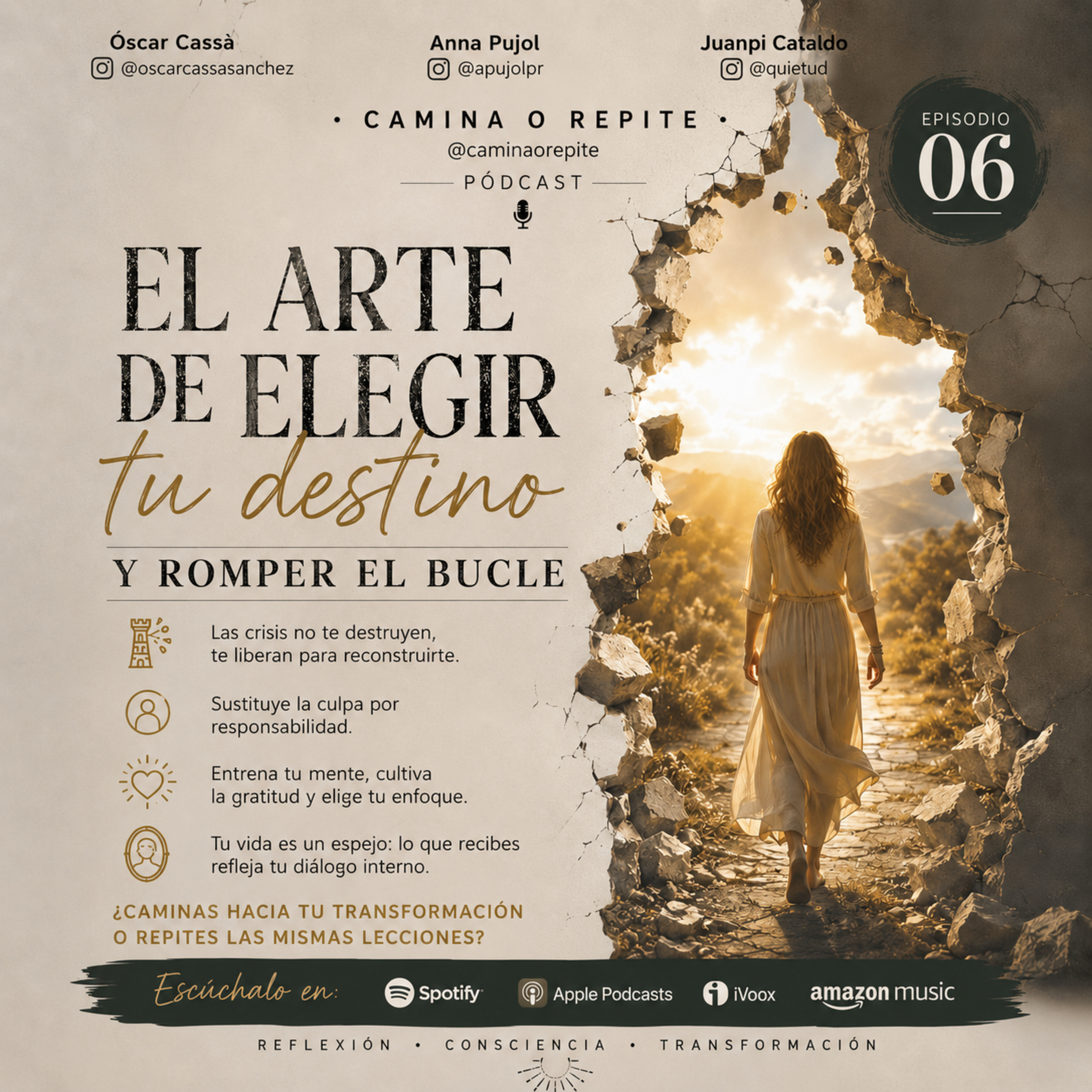 Portada de CAMINA O REPITE | Crecimiento personal, emociones, reflexiones, vida, relaciones , autoestima