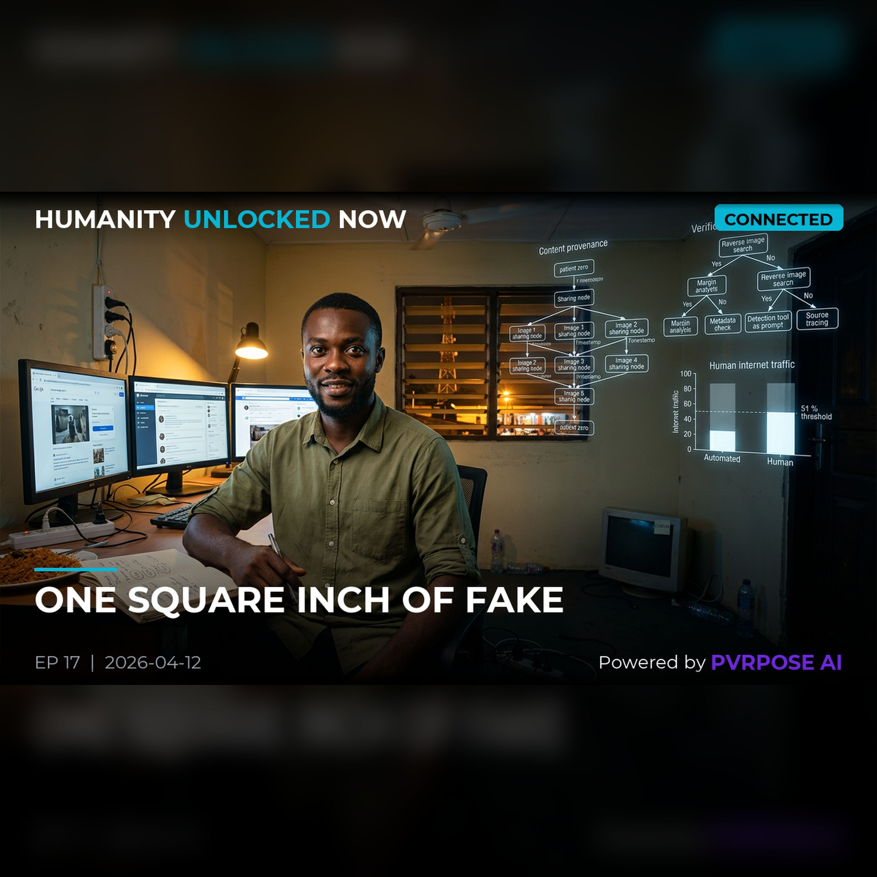 51% of the Internet Isn't Human. He's Still Verifying What's Real. episode artwork