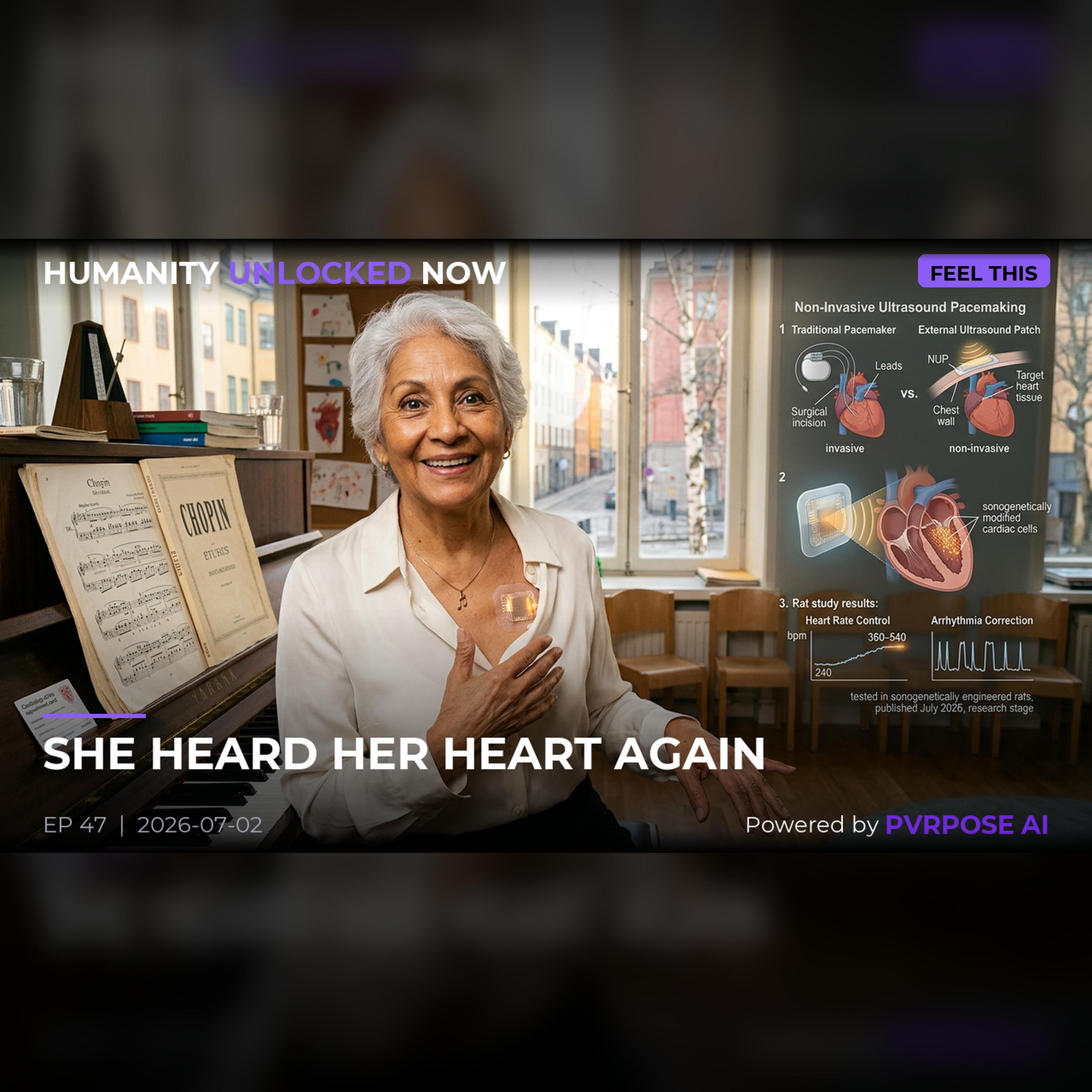 She Heard Her HEART Again. This Tiny Sticker Could Replace Surgery. episode artwork