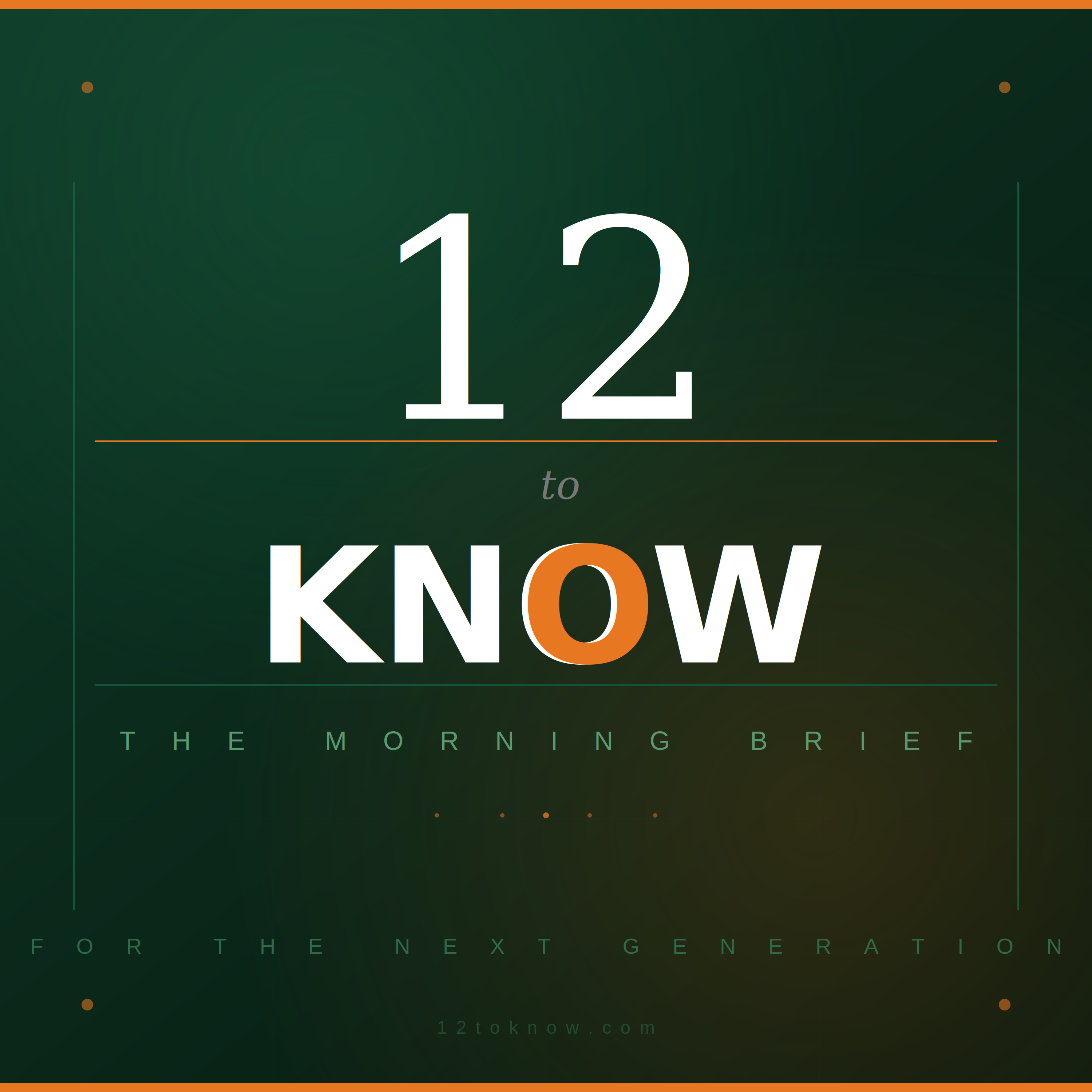 12 to KNOW: THE MORNING BRIEF April 12, 2026 episode artwork