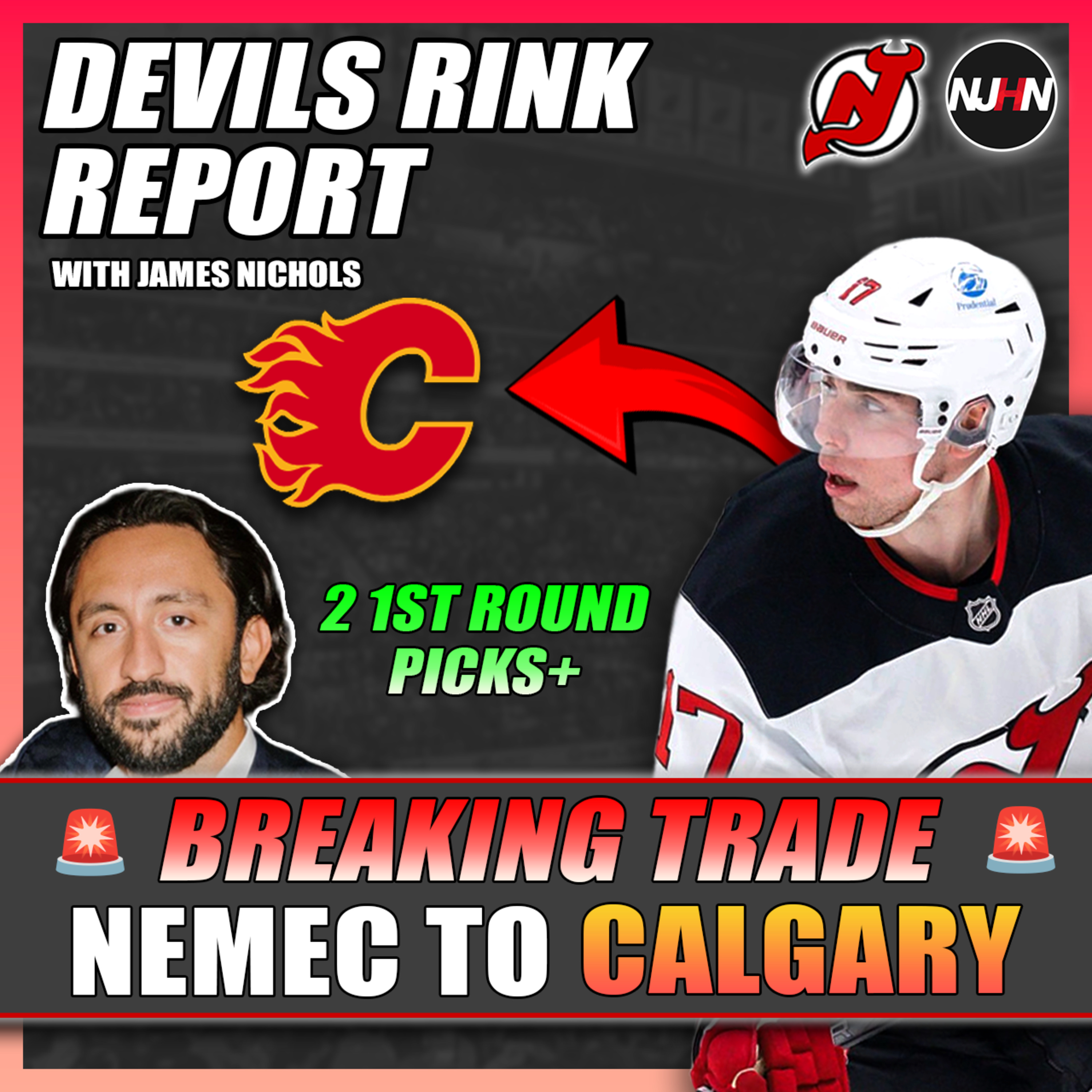 BREAKING: New Jersey Devils Trade Simon Nemec To The Flames 🔥Ft. Pasha Eshghi | Devils Rink Report episode artwork