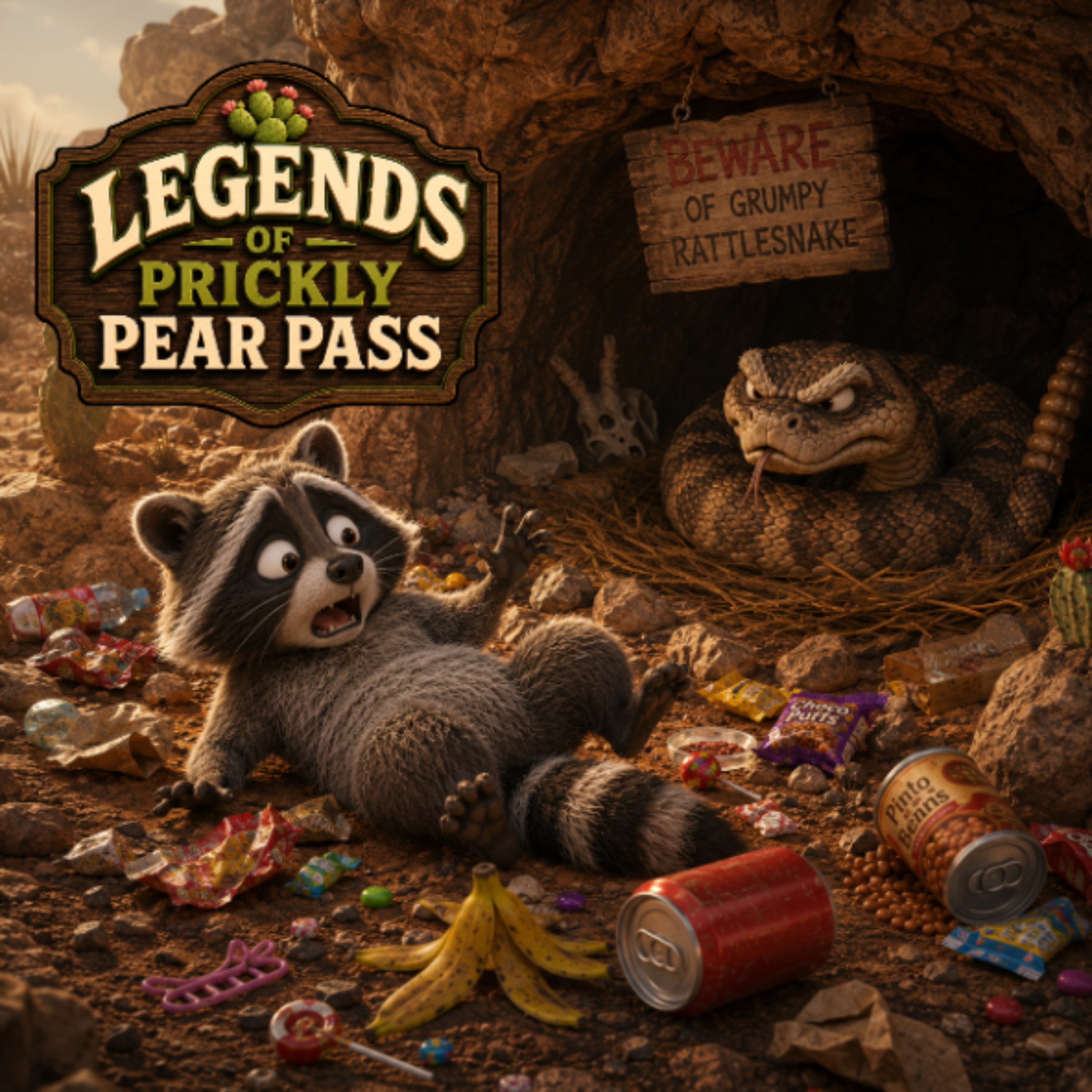 S1 Mini-Sode 2 - Sunset Tales 1 - The Legend of Ol' Slick - A Funny Story for Kids - Legends of Prickly Pear Pass episode artwork