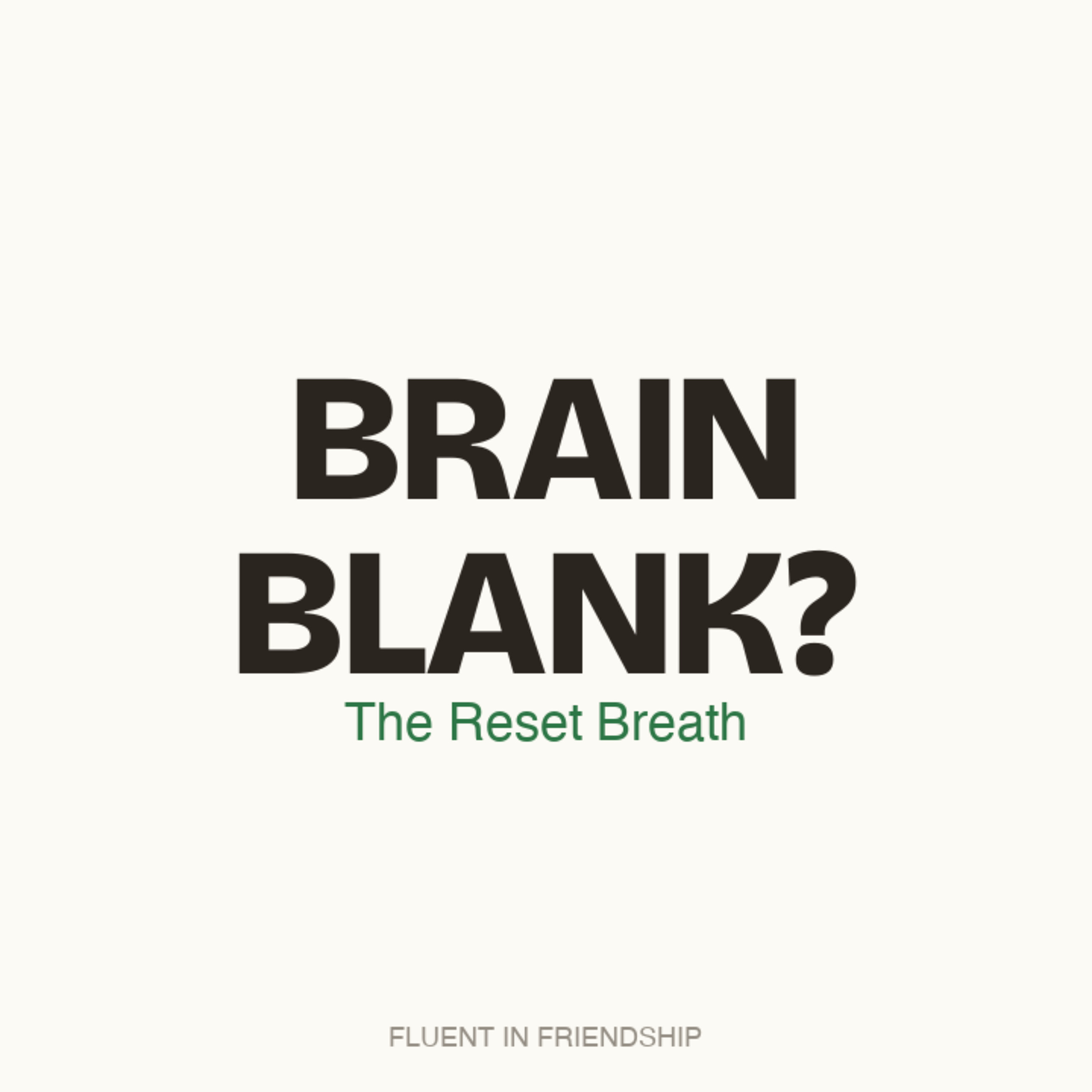 T0E1 - My Brain Goes Blank at Social Events: The Reset Breath episode artwork