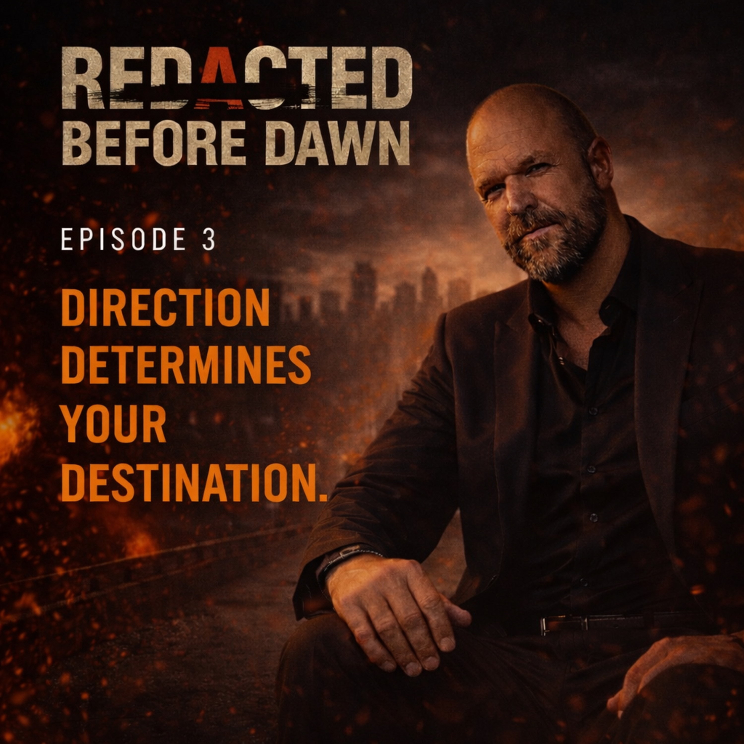 REDACTED BEFORE DAWN: DIRECTION DETERMINES YOUR DESTINATION | Identity, Ego & The Mask You Wear episode artwork