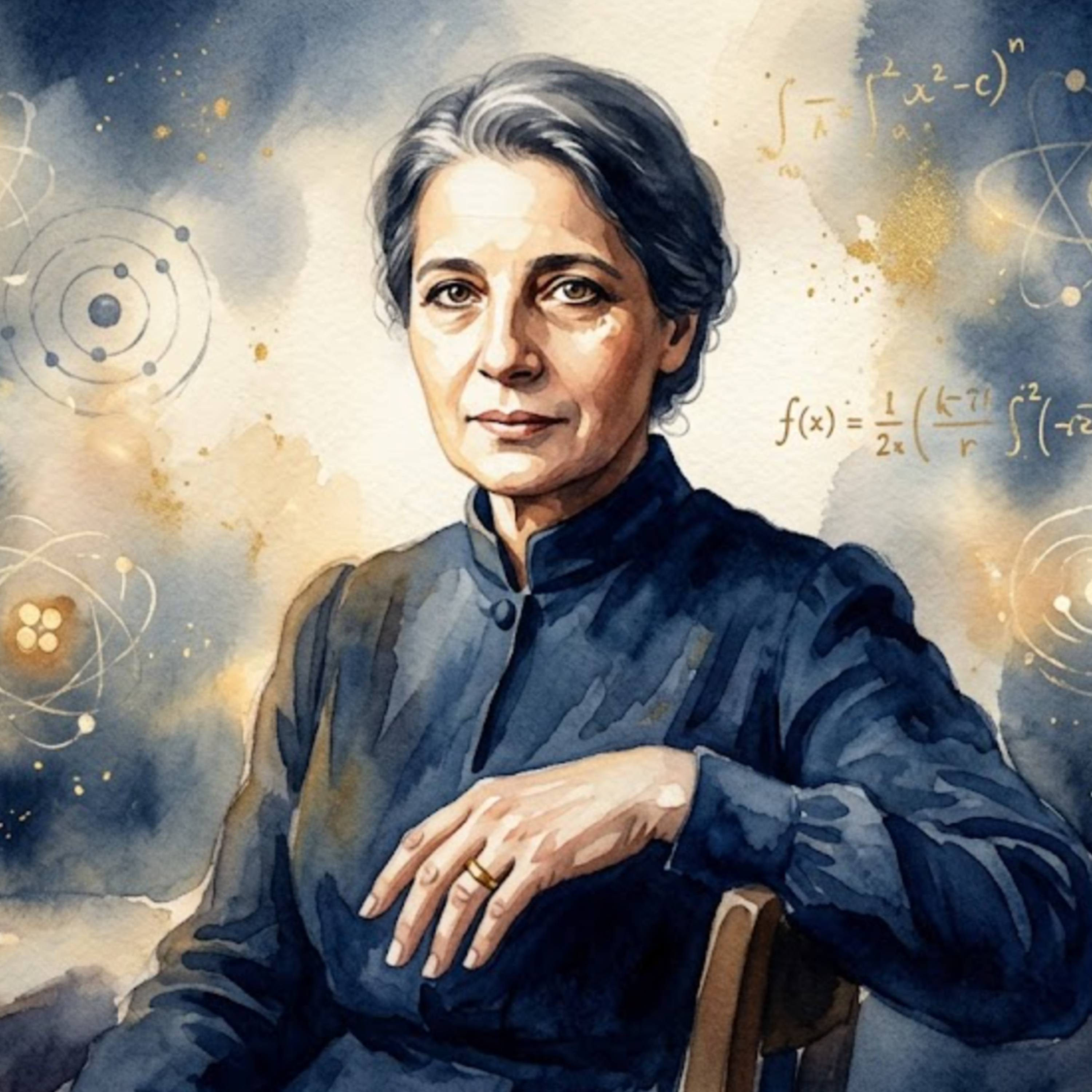 Cover von Lise Meitner – Der Glanz eines goldenen Rings im Dämmerlicht