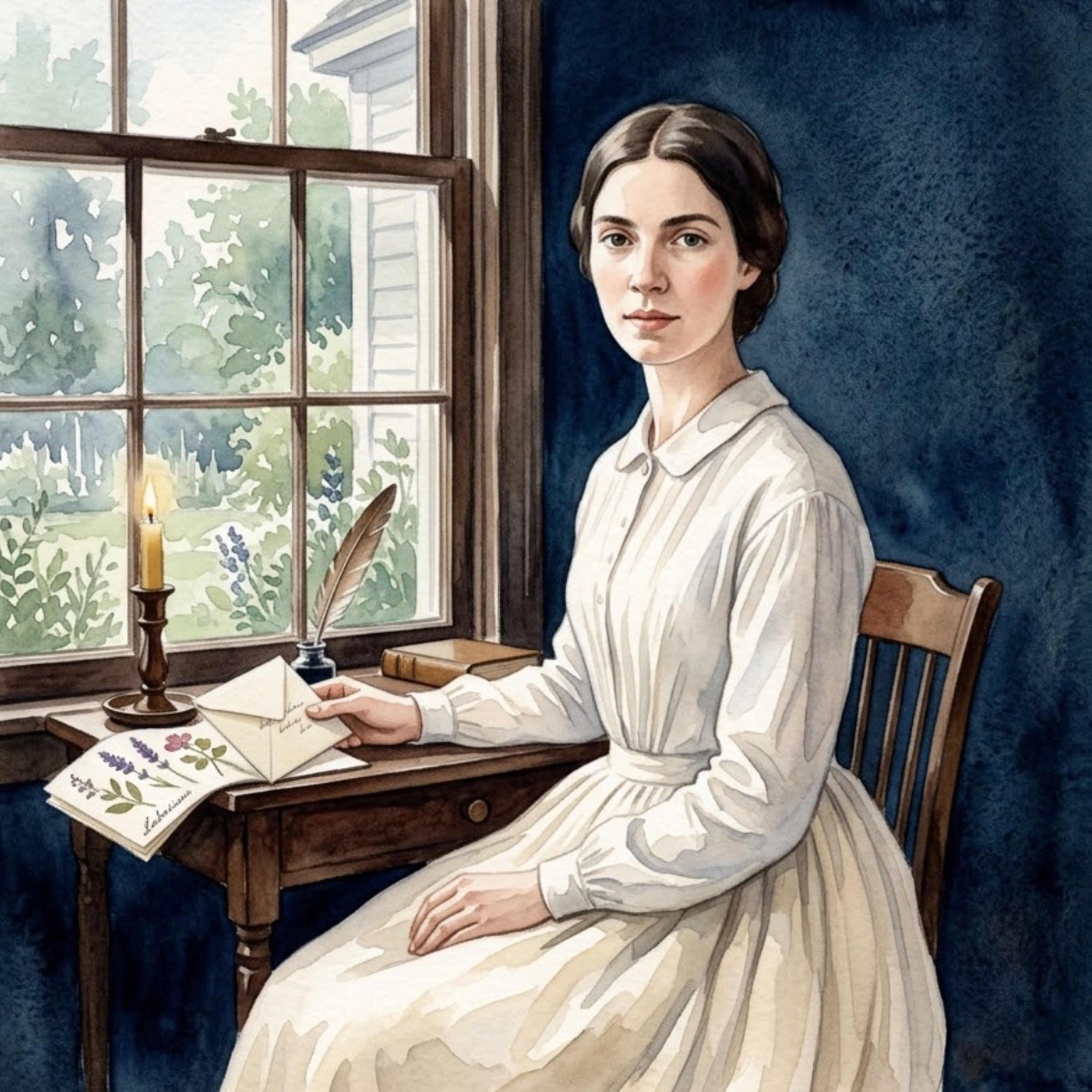 Cover von Emily Dickinson - Das weiße Kleid am Fenster