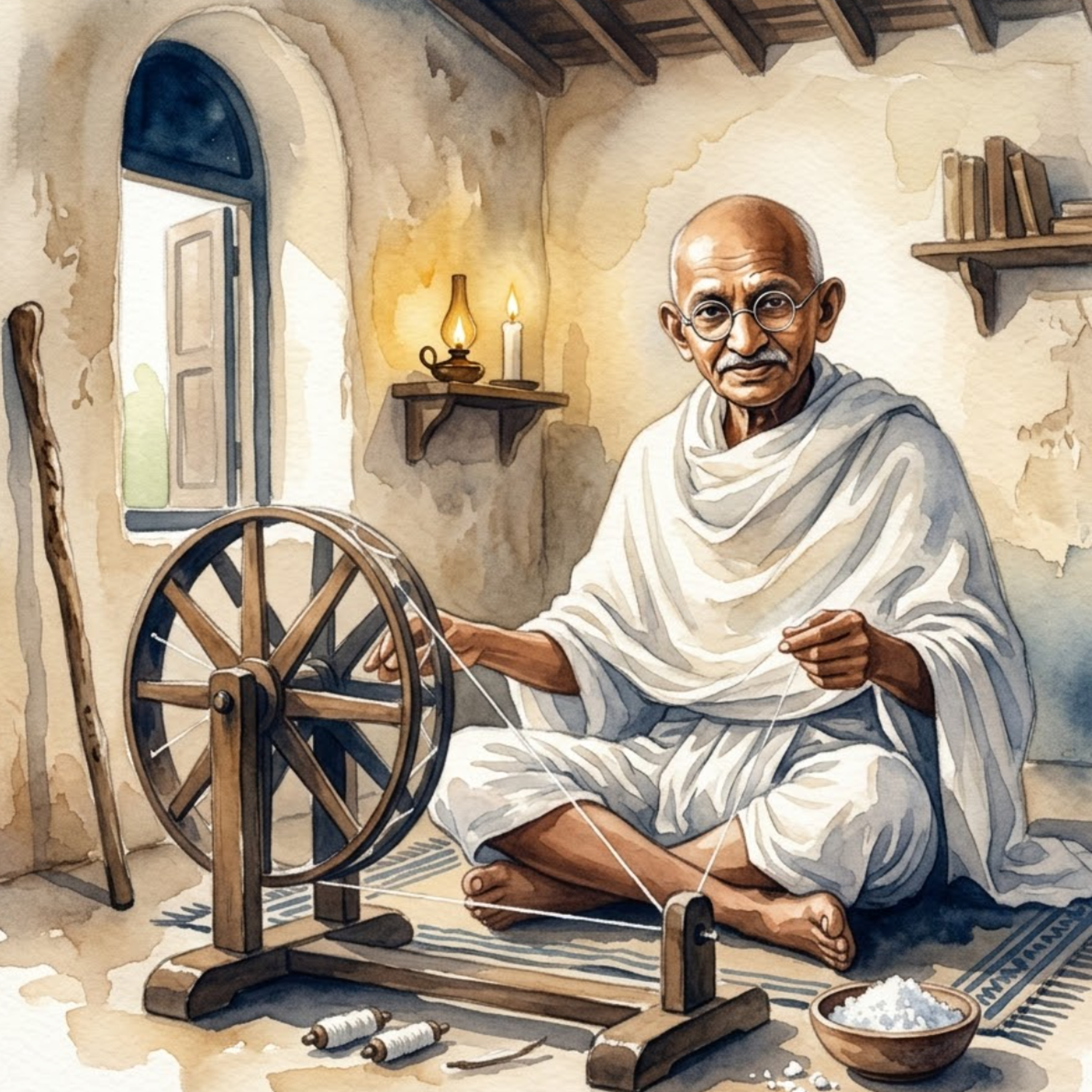 Cover von Mahatma Gandhi - Der Faden auf dem Spinnrad
