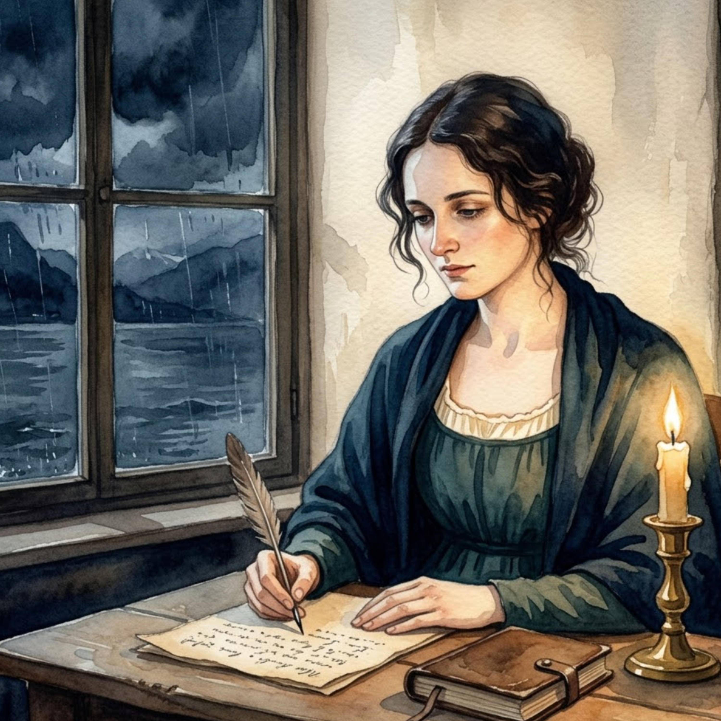 Cover von Mary Shelley - Die Kerze am Genfer See