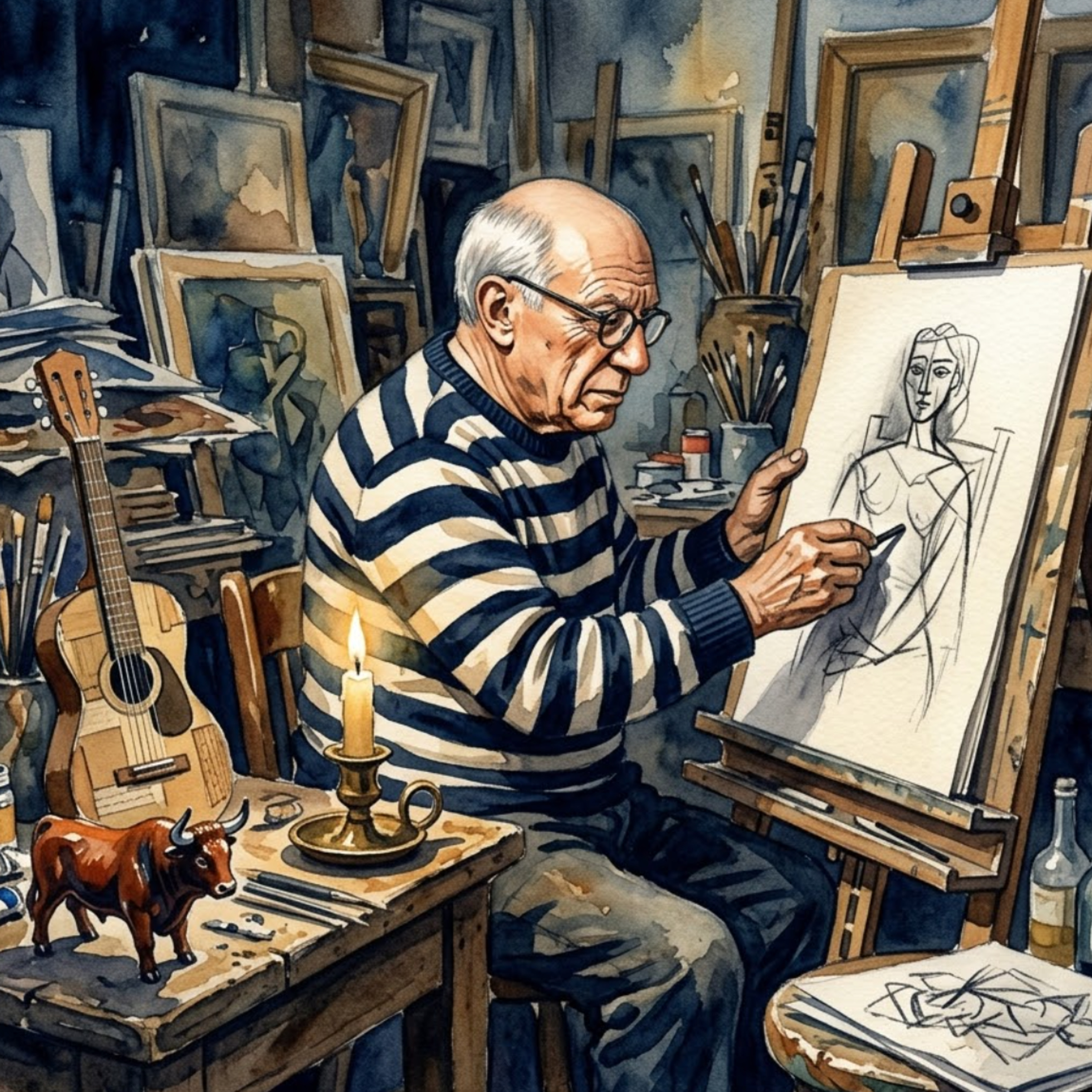 Pablo Picasso – Genie, Revolution und dunkle Seiten der modernen Kunst | Biografie zum Einschlafen episode artwork
