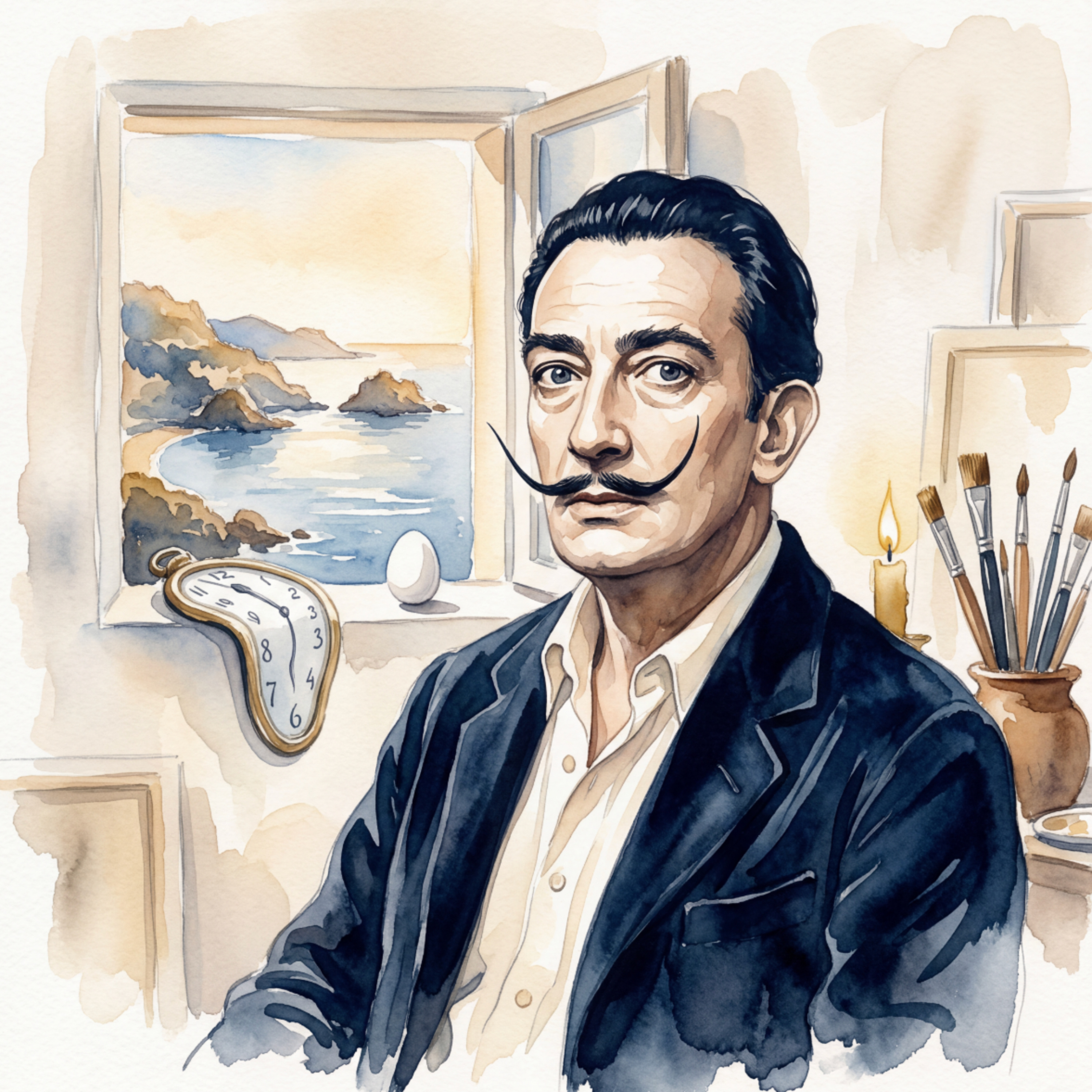 Salvador Dalí - Schmelzende Uhren im Atelierlicht episode artwork