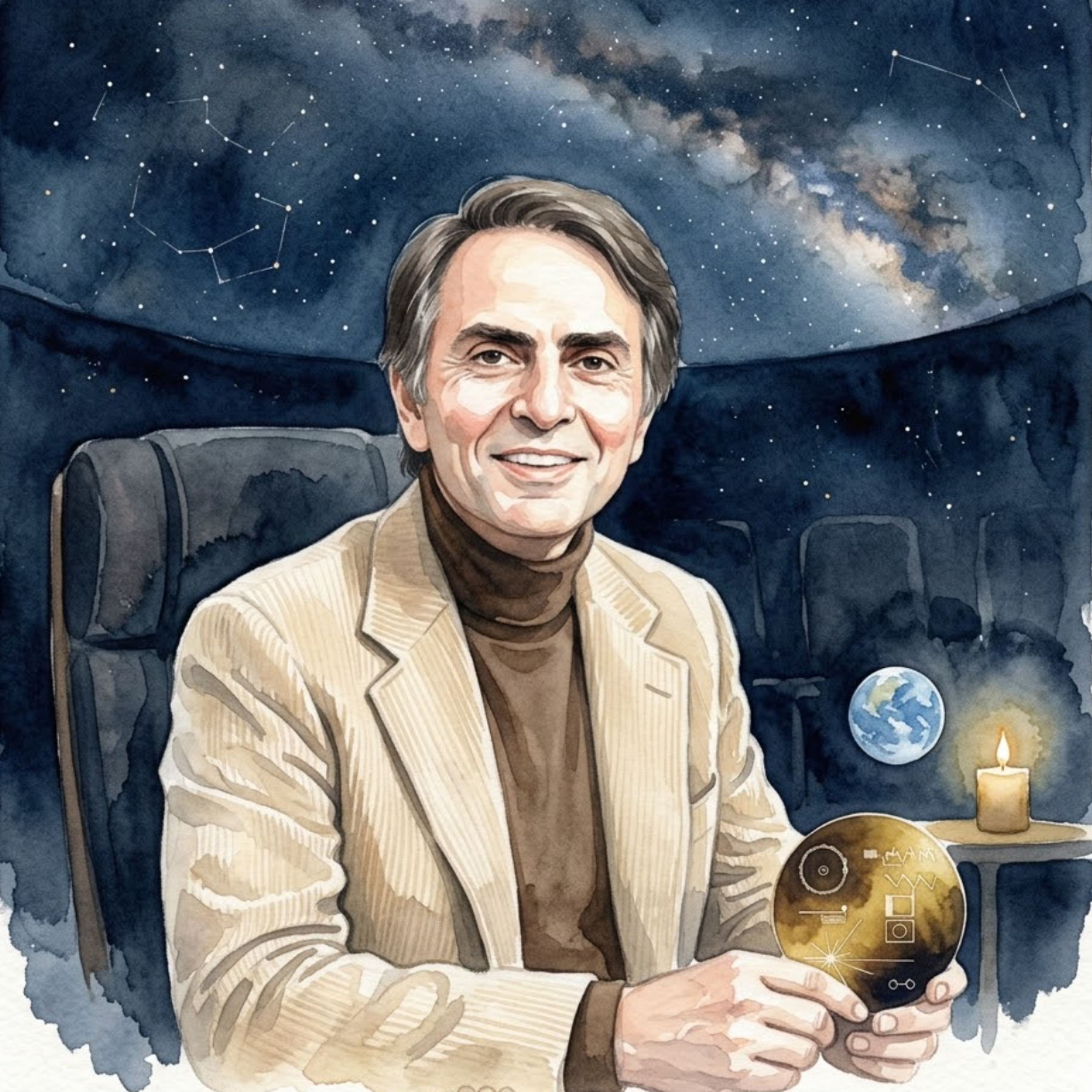 Carl Sagan – „Cosmos“, Pale Blue Dot und die Suche nach Leben | Biografie zum Einschlafen episode artwork
