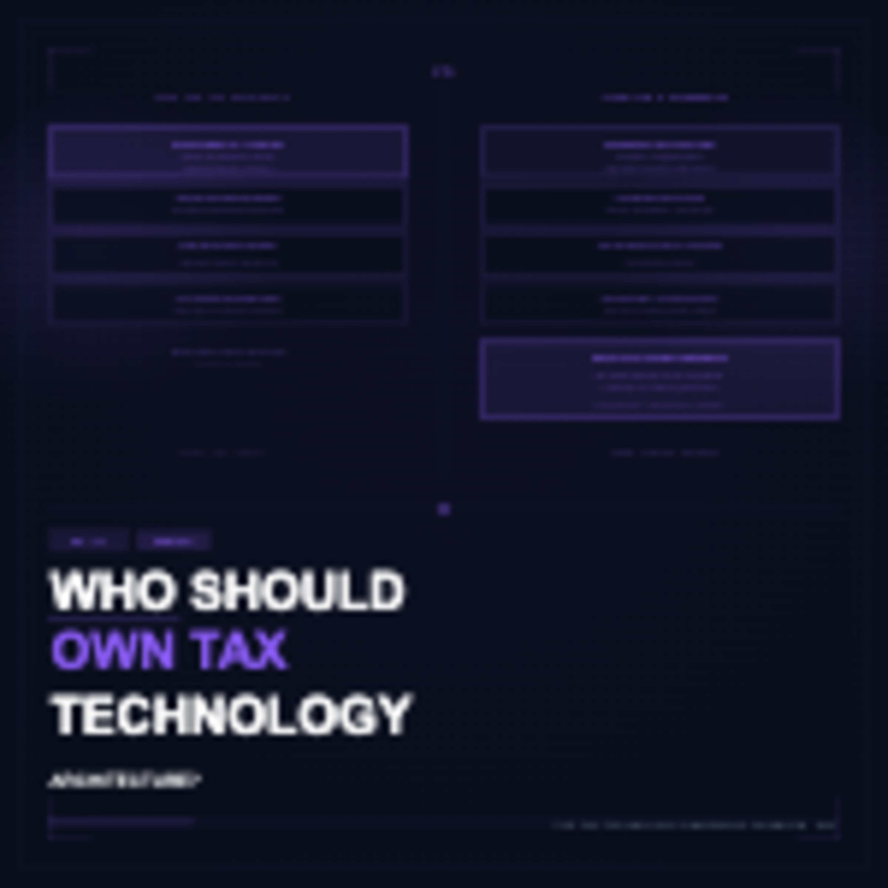 Series 26 - The Debate: Who Should Own Tax Technology Architecture? episode artwork