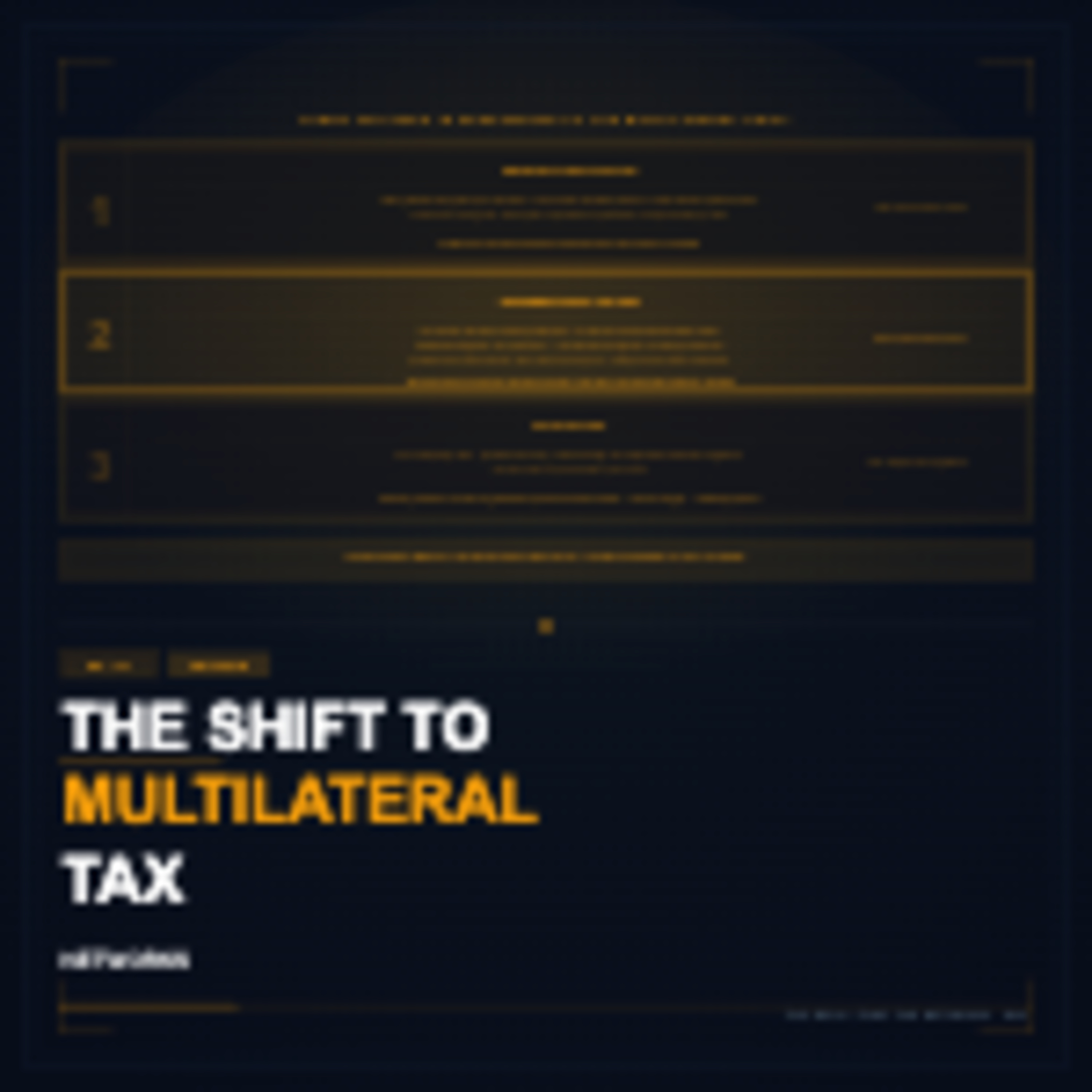 Series 33 - The Critique: The Shift to Multilateral Tax Networks episode artwork