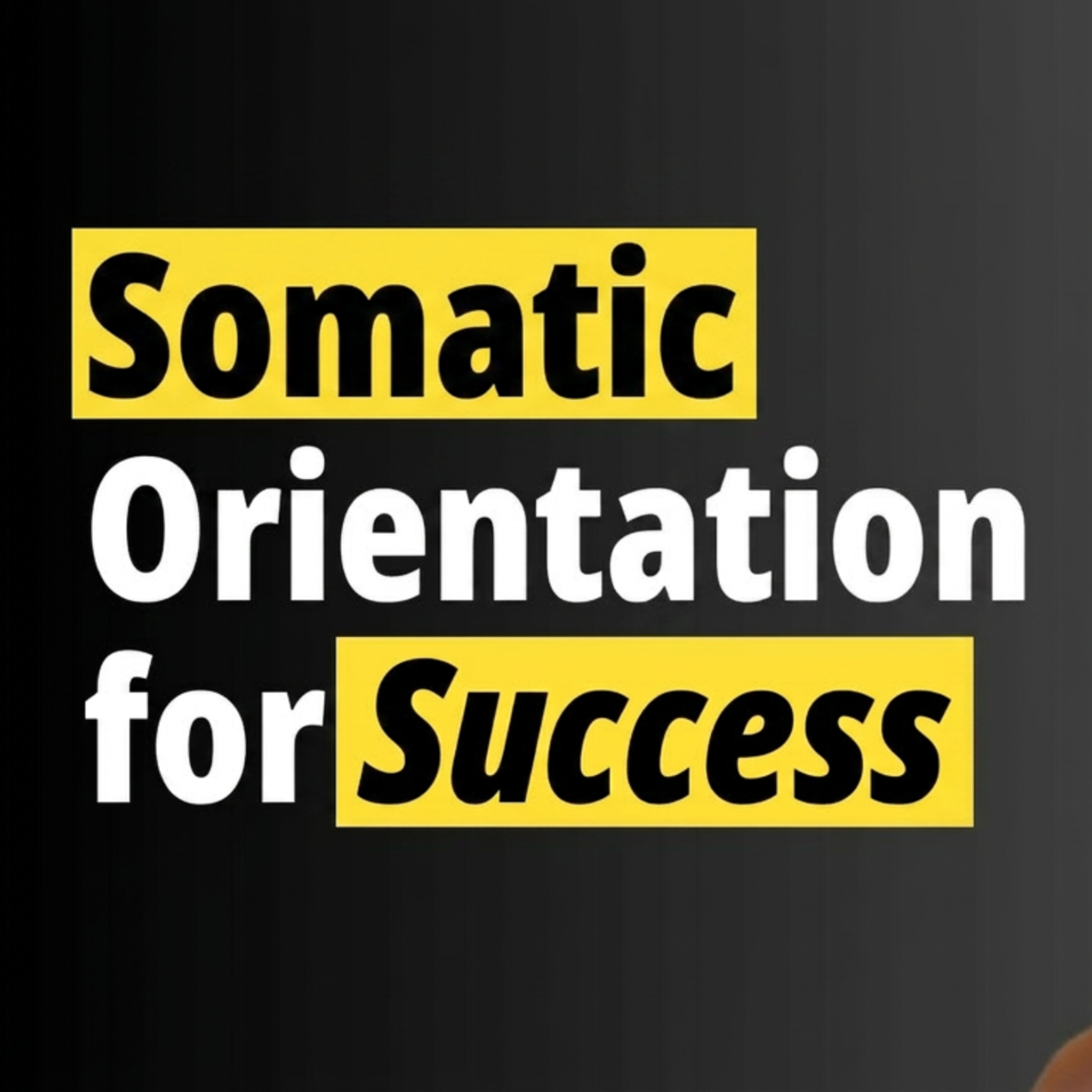 Somatic Orientation for Success - Hack Your Nervous System for Sustainable Wins episode artwork