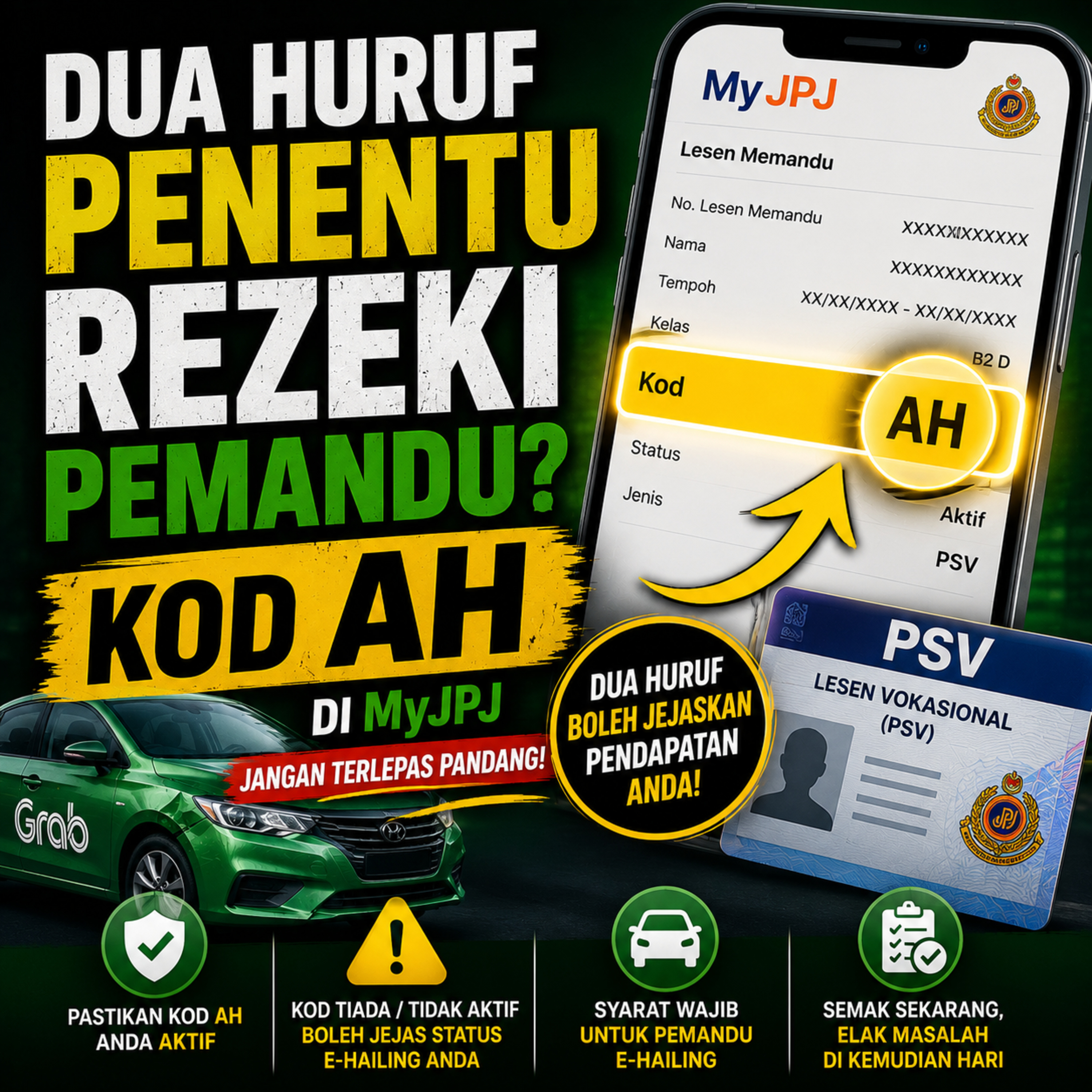 Dua Huruf MyJPJ Penentu Rezeki Pemandu? (Kod AH Yang Ramai Terlepas Pandang) episode artwork