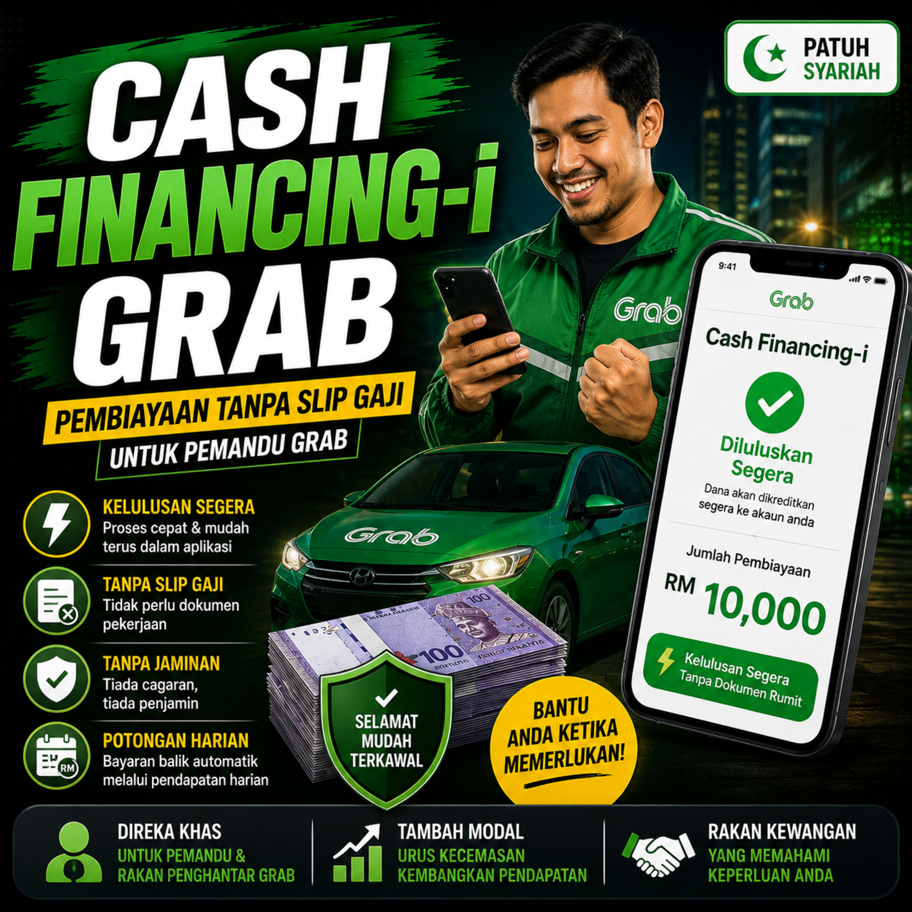 Cash Financing-i Grab: Pembiayaan Tanpa Slip Gaji Untuk Pemandu episode artwork