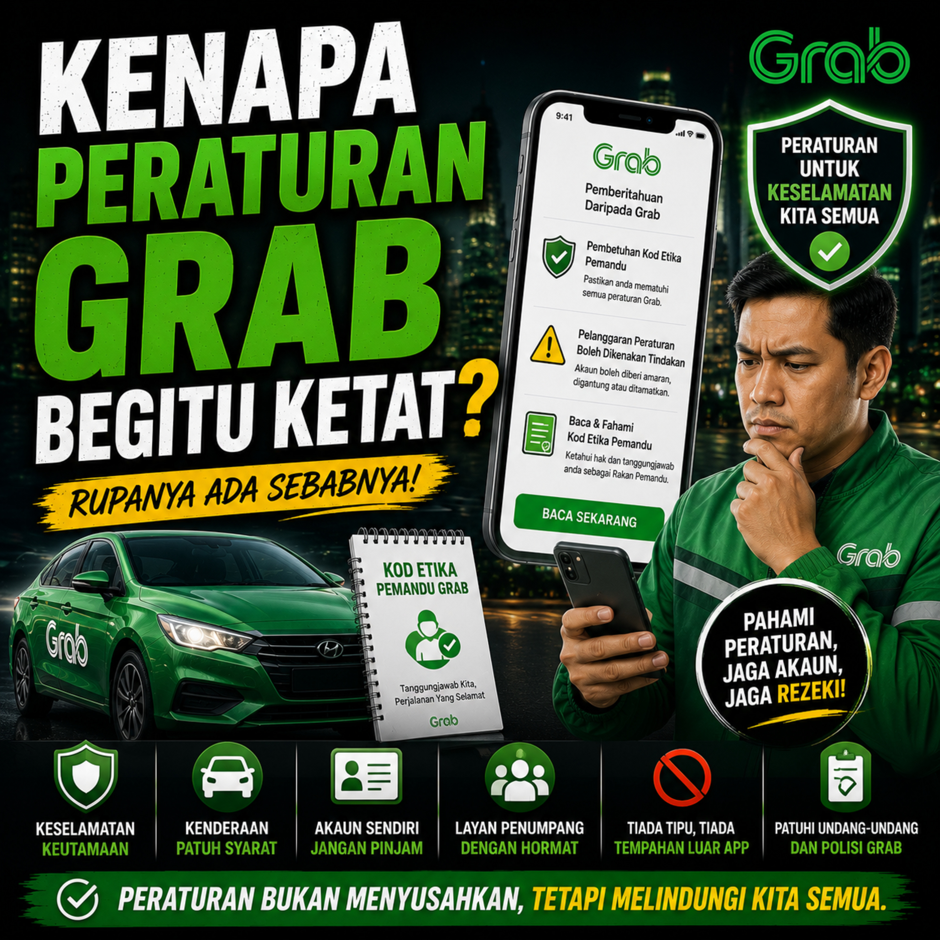 Kenapa Peraturan Grab Begitu Ketat? (Rupanya Ada Sebabnya) episode artwork